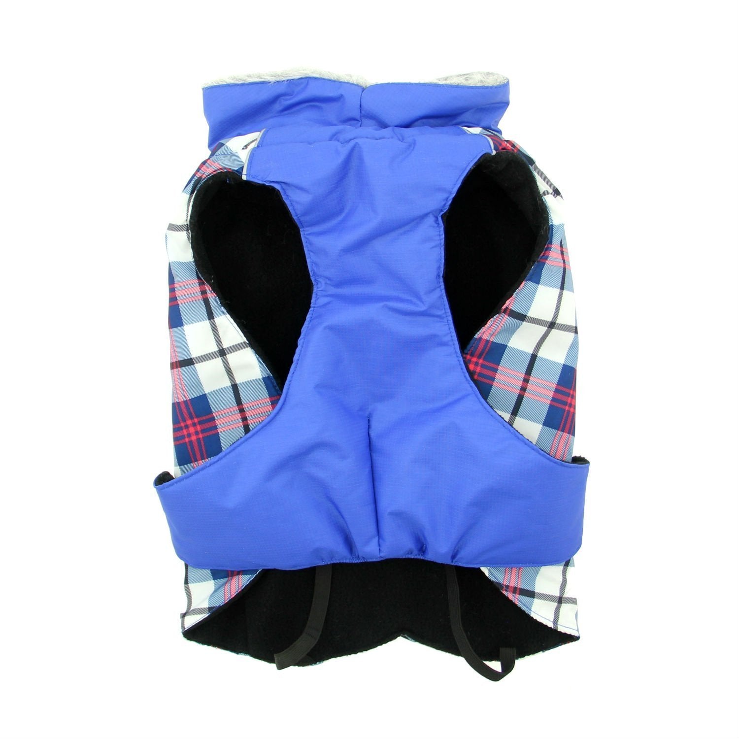 Alpine All-Weather Dog Coat - Royal Blue Plaid