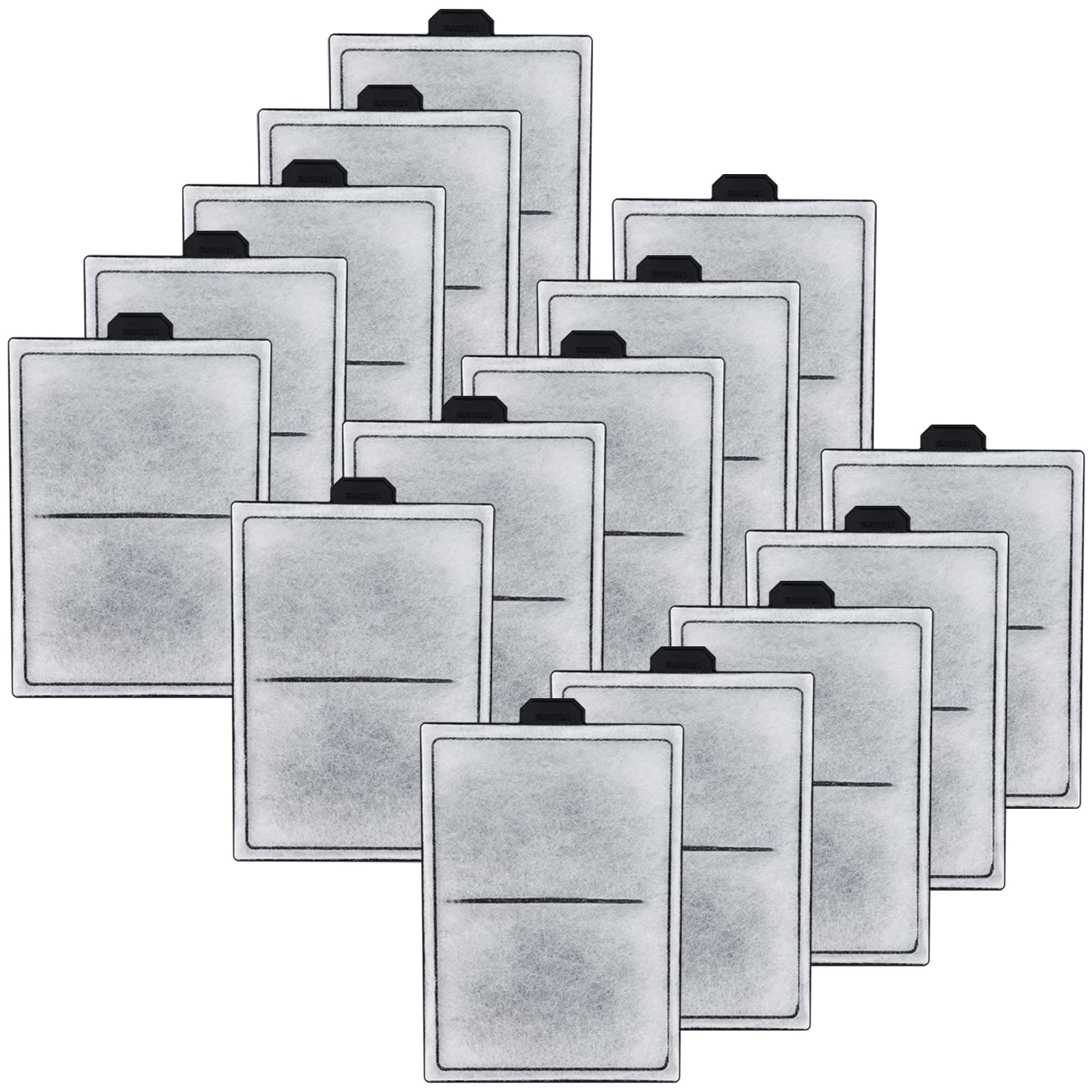 Hitauing 15 Pack Pf-L Carbon Cartridges For Top Fin Silenstream Pf20, Pf30, Pf40 And Pf75 Power Filters