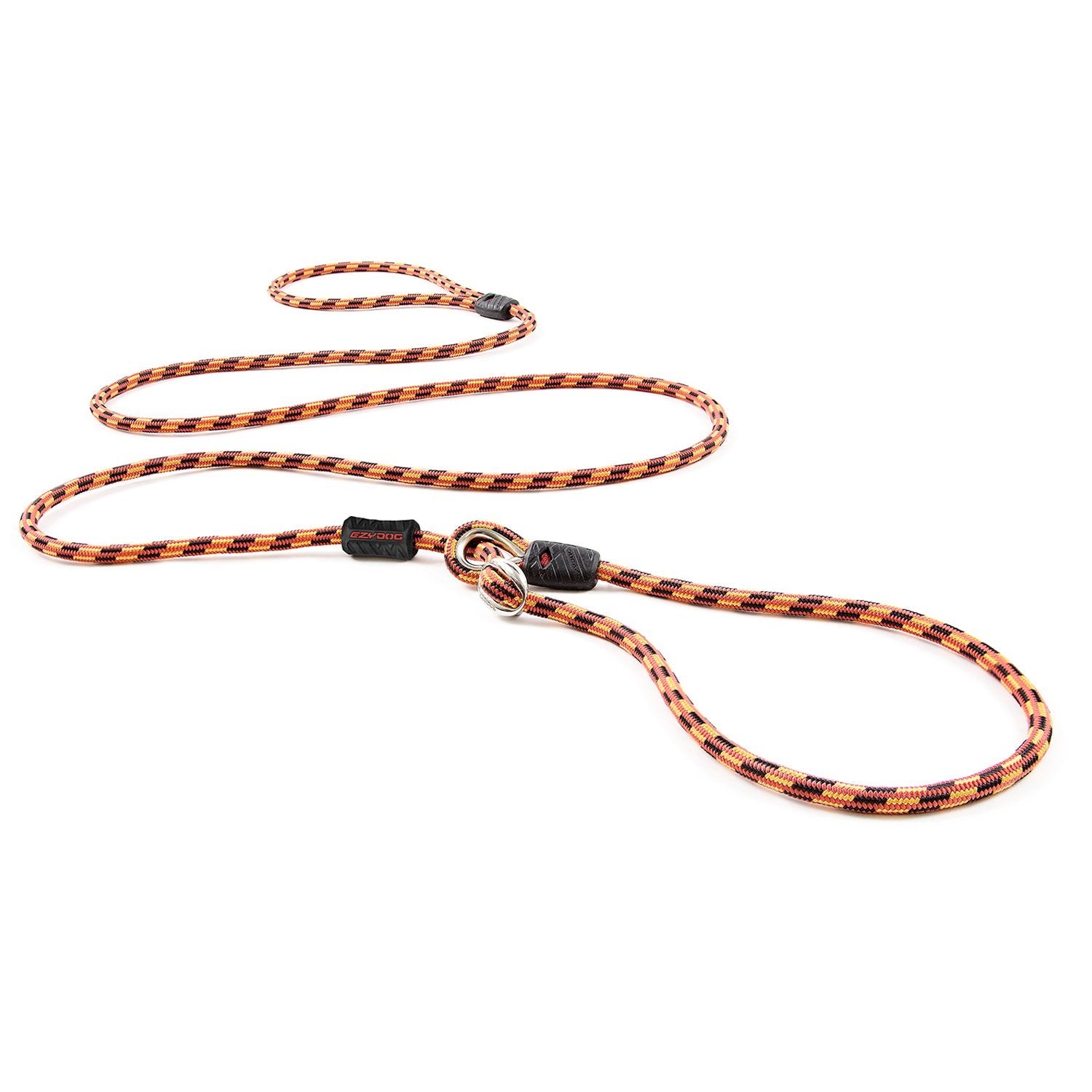 Ezydog Luca All-In-One Slip Collar Climbing Rope Dog Leash Combo - Best Dog Lead For Control, Training, Correction, And Exercising - Perfect For Small Dogs (Lite, Orange)