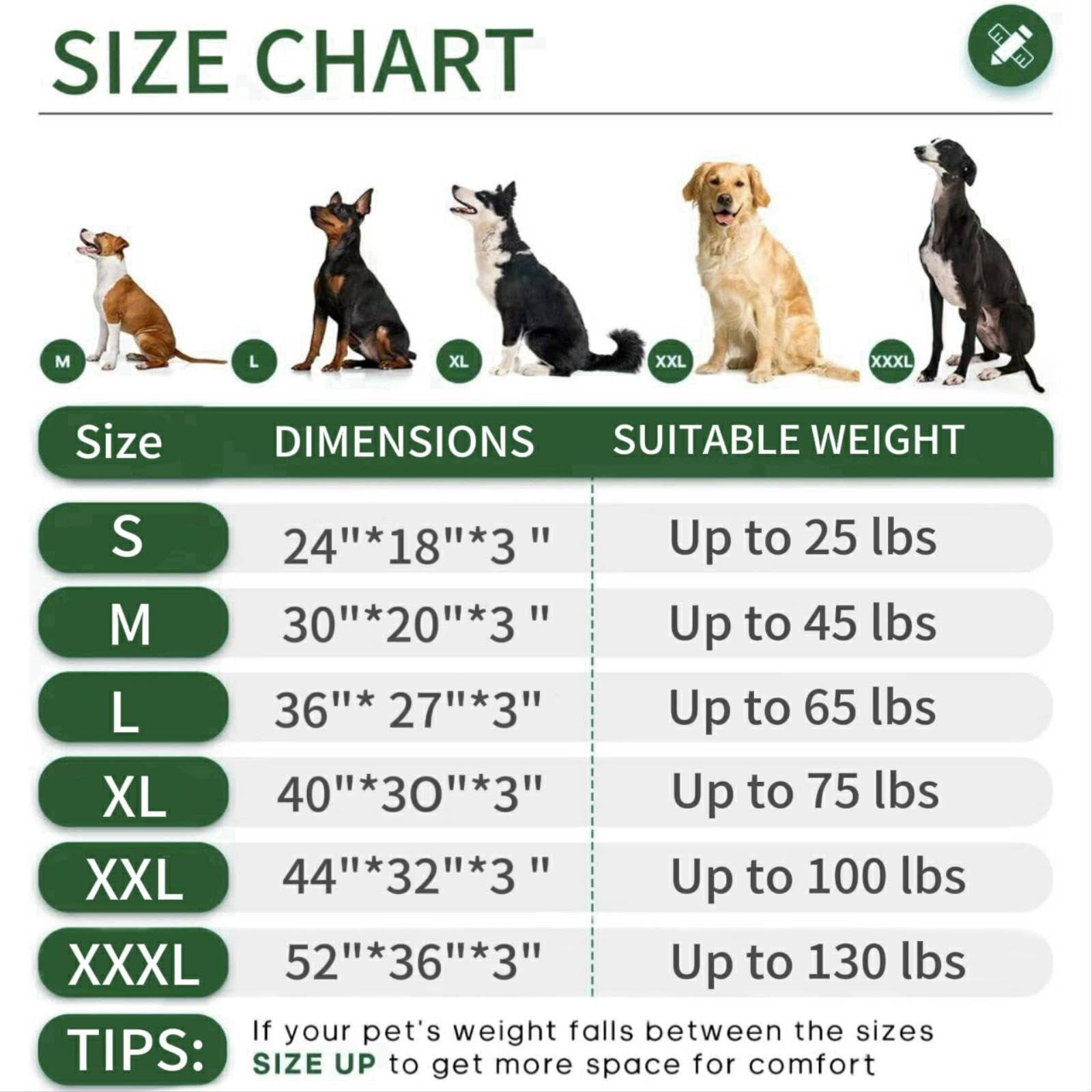 Khonsu Pet Waterproof Tear Proof Dog Bed - Durable Ripstop Oxford For Outdoor/Indoor Use, 800Lbs Tear Strength (35Lb Size M)