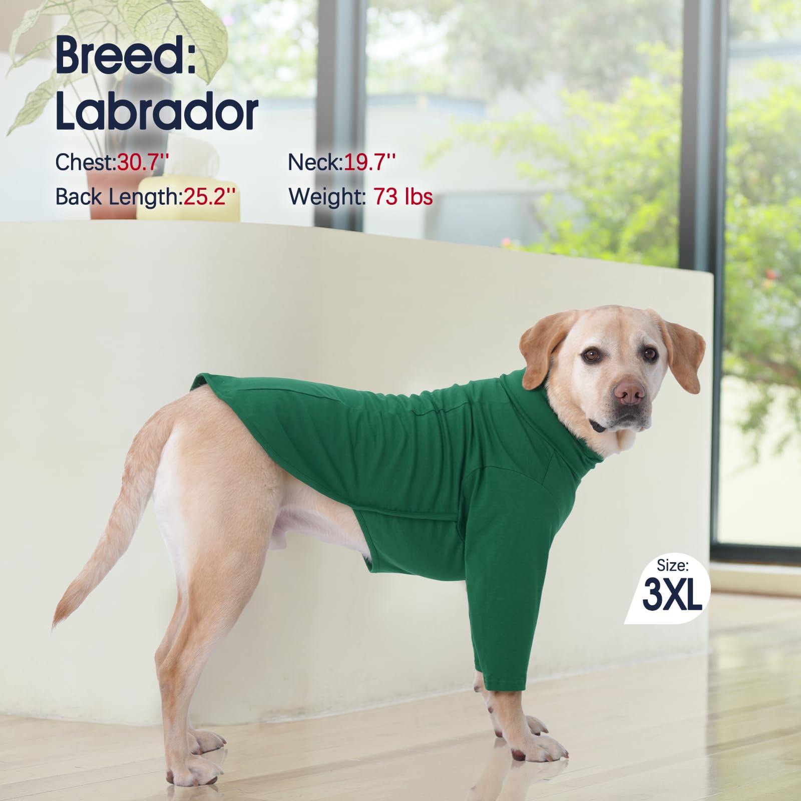 Iecoii Dog Shirts For Large Dogs,Soft Dog T-Shirt For Spring Fall,Pullover Shirts For Dogs Girl Boy,Extra Large Dog Pullover Shi