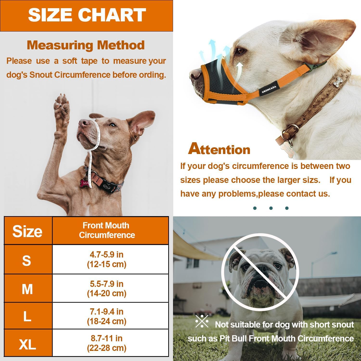 Dog Muzzle for Small Medium Large Dogs - Soft Nylon Breathable Muzzle with Air Mesh, Adjustable Loop, Anti-Dropping Design for B