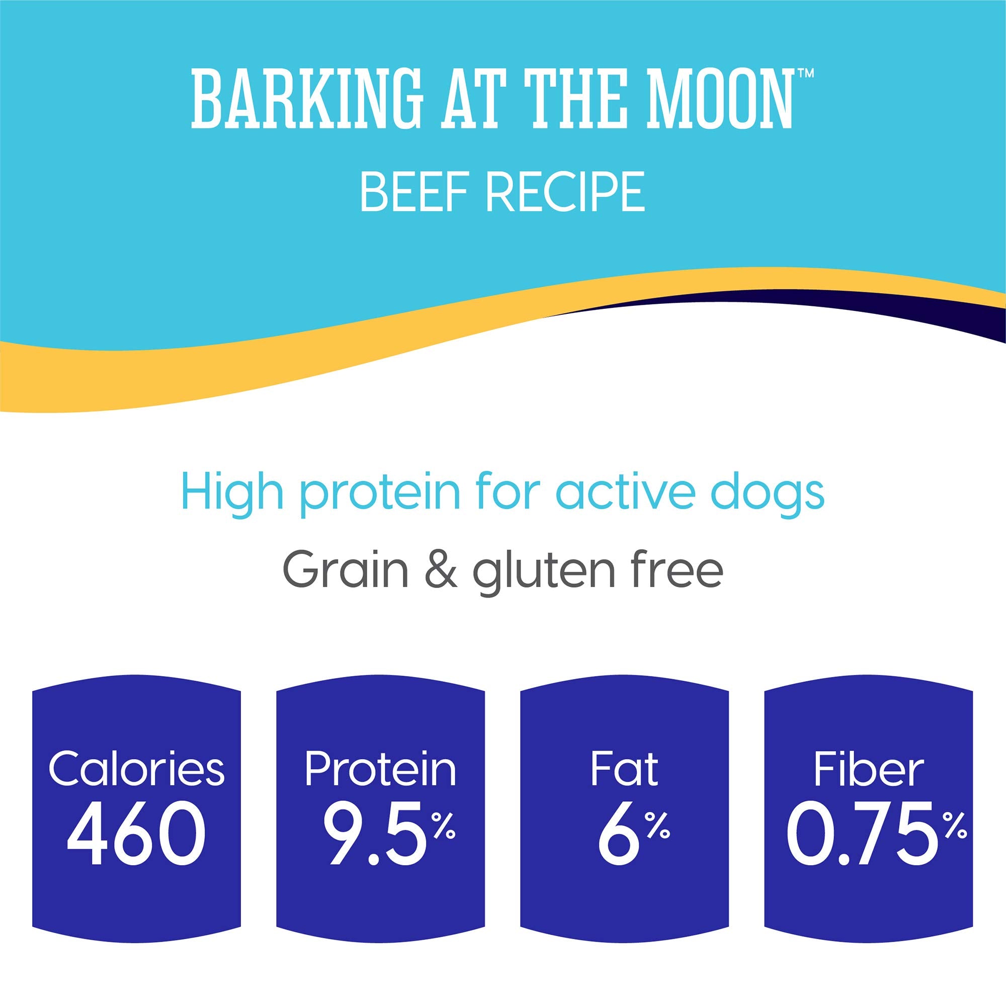 Solid Gold High Protein Wet Dog Food - Barking at The Moon Grain Free with Real Beef - 6Ct/13.2Oz Can