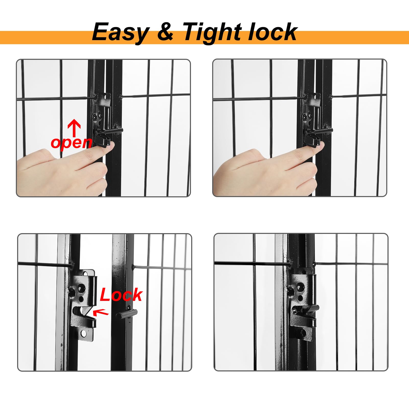 Confote Foldable Metal Dog Playpen Outdoor, 16 Panels 40 Inches Height Exercise Pen Indoor Pet Fence Barrier Kennel For Small/Me