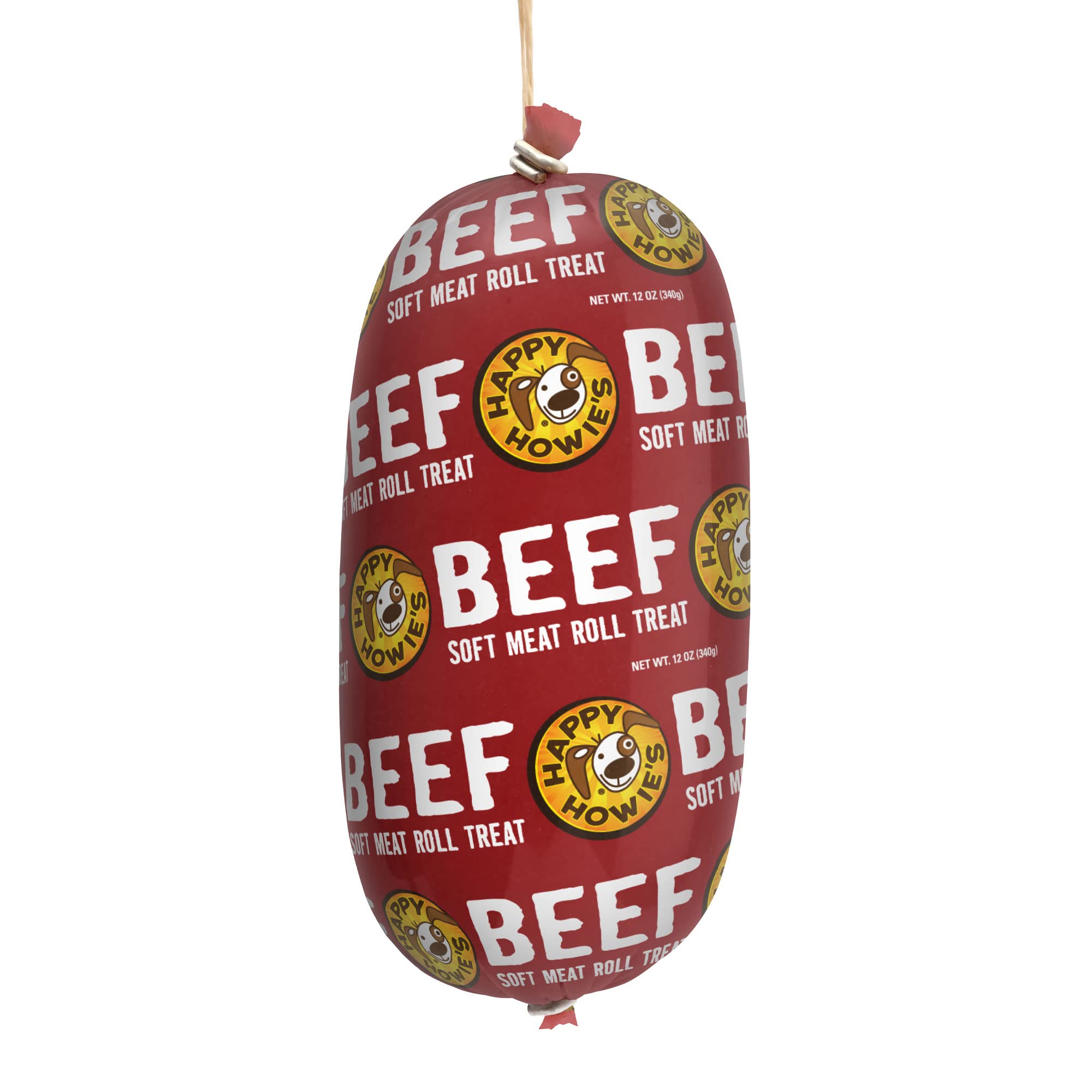 Happy Howies Soft Meat Roll Treat - Soft Dog Food Beef Rolls, High Protein, Natural Ingredients, for All Dogs, Made in USA - Be