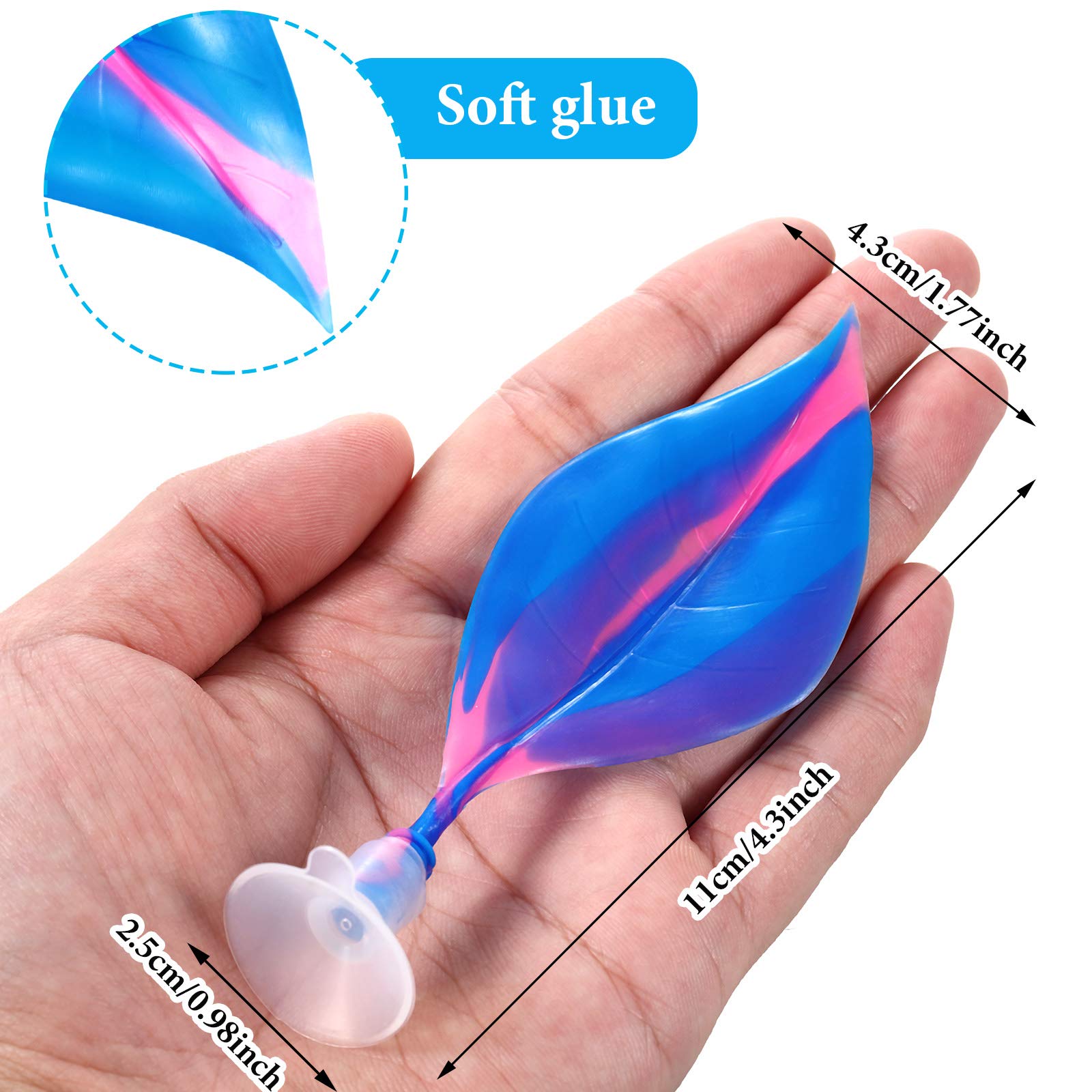 Willbond 2 Pieces Silicone Betta Bed Leaf Hammock For Betta Fish, Betta Fish Bed, Practical Resting Spot, No Bpa, Comfortable An
