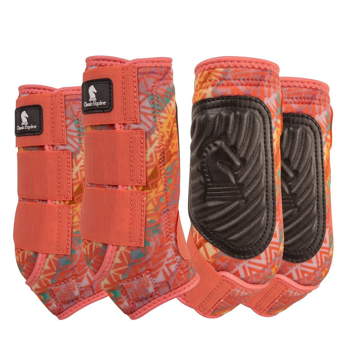 Classic Equine Classicfit Front And Hind Sling Boots, Safari, Small