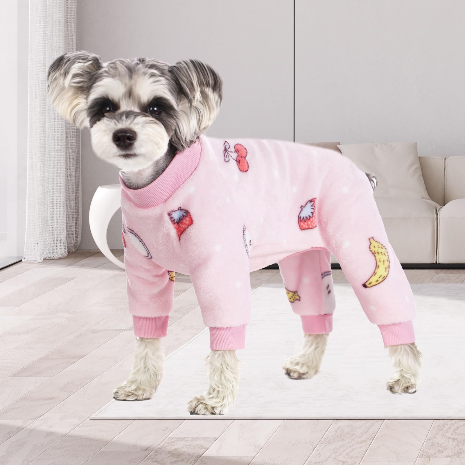 Dog Pajamas For Small Dogs, Winter Dog Onesie, Warm Velvet Puppy Jumpsuit, Doggies Bodysuits, Girl Boy Dog Winter Clothes For Ch