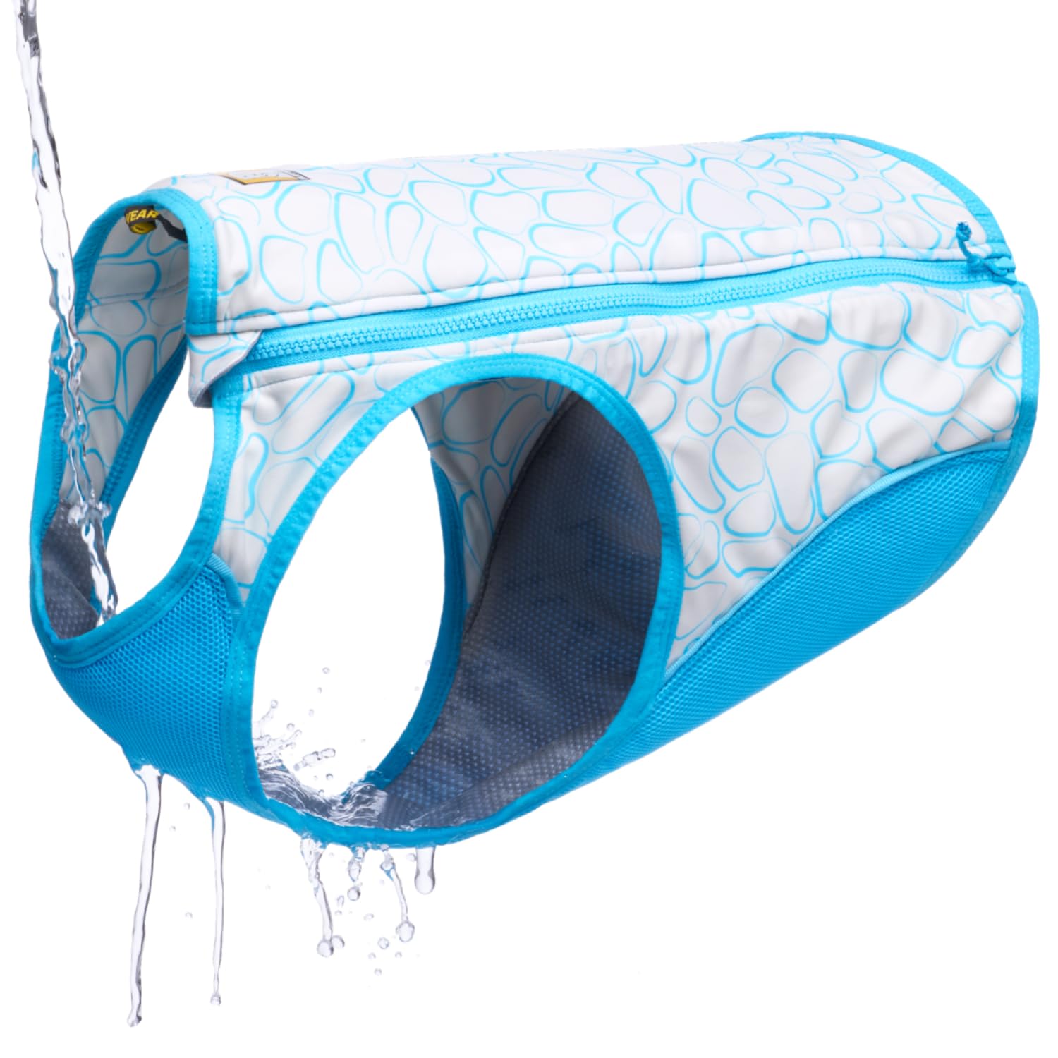 Ruffwear, Swamp Cooler Zip Dog Vest, Evaporative Cooling For Hot Weather, Biolumin Blue, Xx-Small