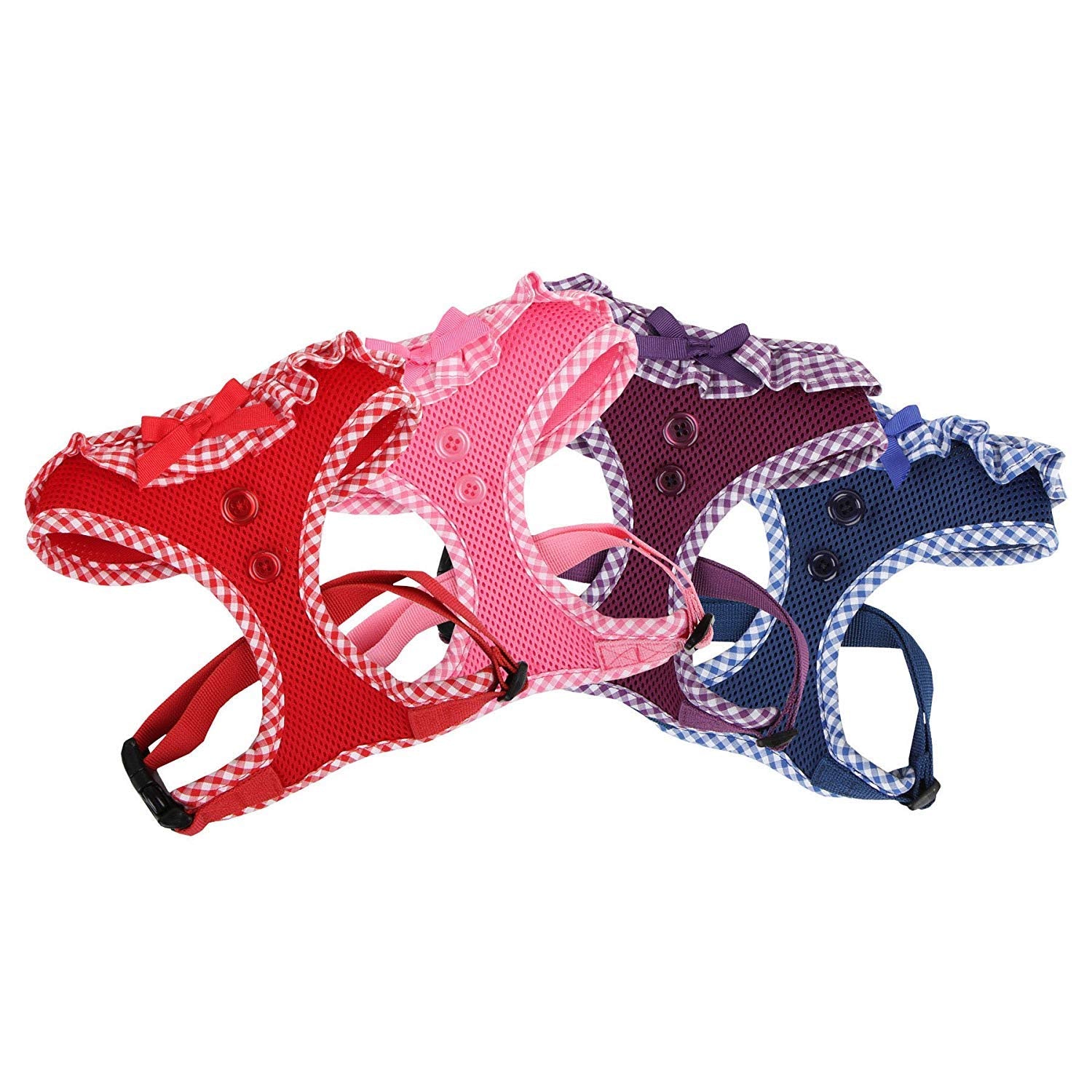 Puppia Vivien Harness - Medium, Purple, Polyester, Model PALA-AC860-PU-M