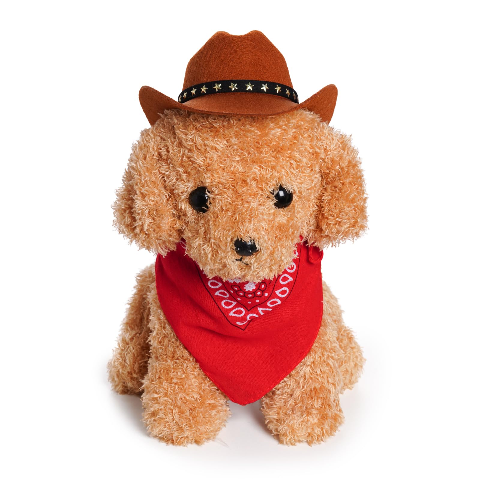 Choyaxo Pet Cowboy Costume Halloween Costumes For Dogs Cat Cowboy Hat With Bandana Scarf (Medium)