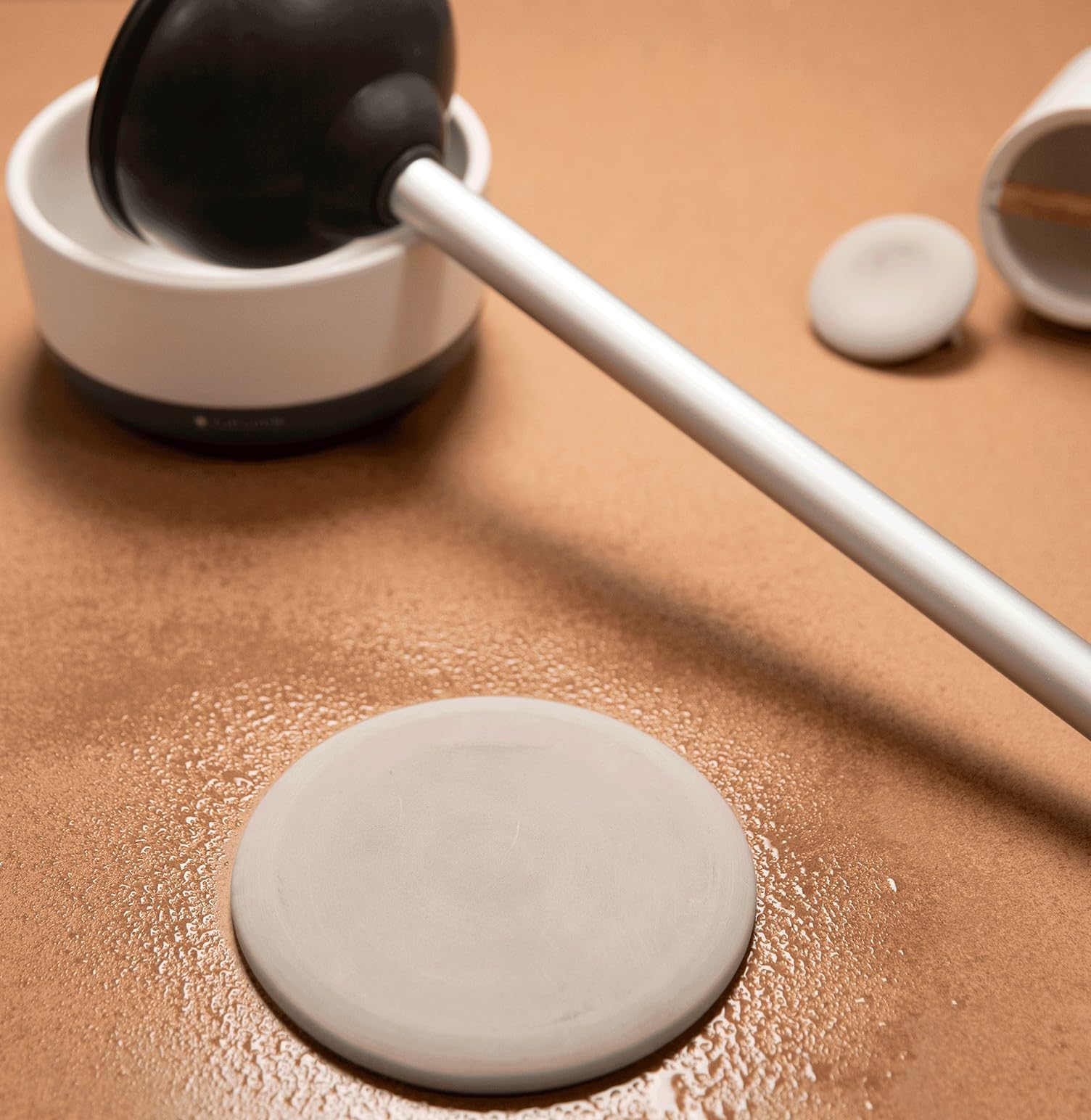 Full Circle Refill Component - Dry Earth Disk for Royal Plunge Toilet Plunger, Diatomaceous Earth for Mold & Mildew Prevention