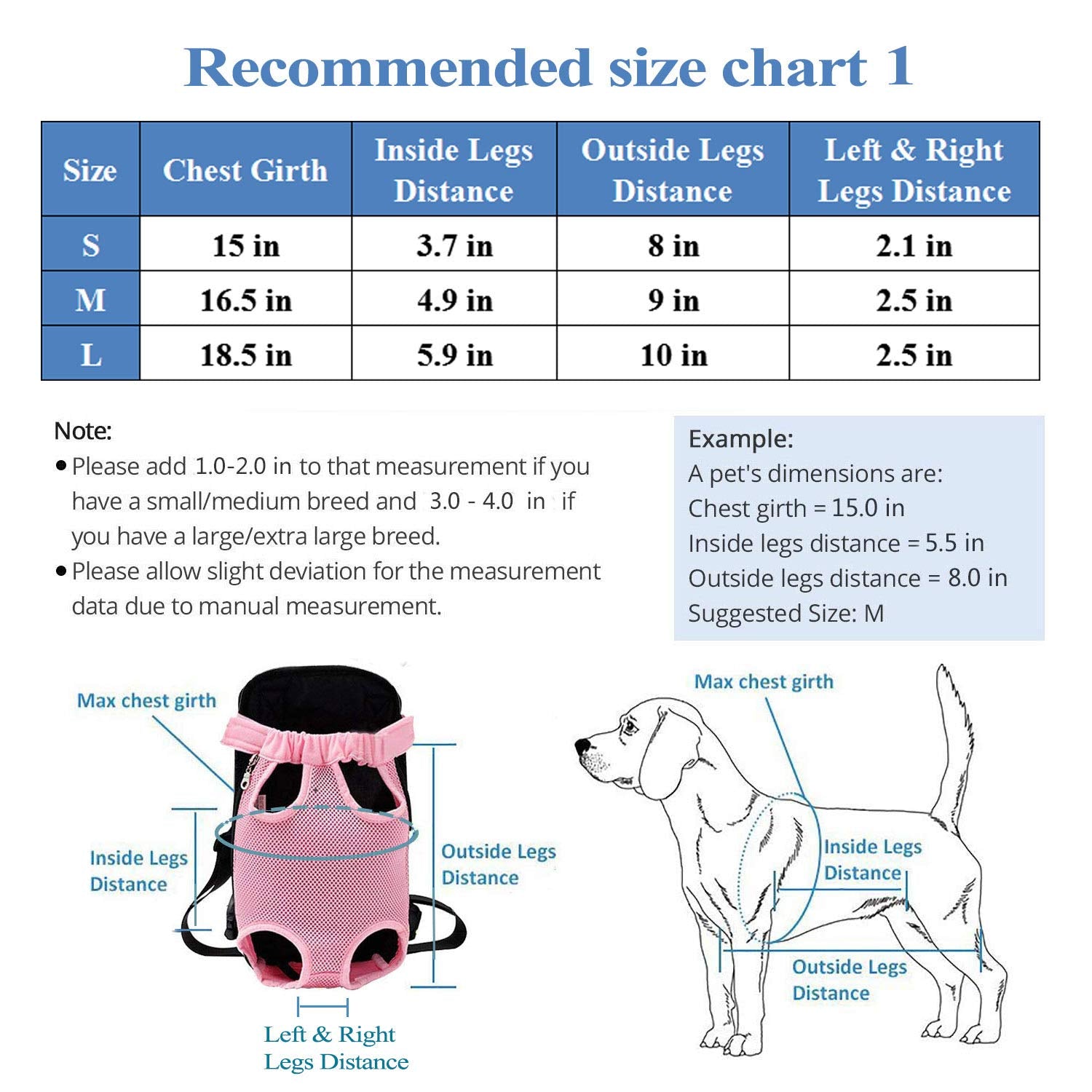 Dog Carrier Comfortable Legs Out Front Pet Carrier Backpack Cat Puppy Tote Holder Bag With Shoulder Strap And Sling For Outdoor Hiking Camping Cycling