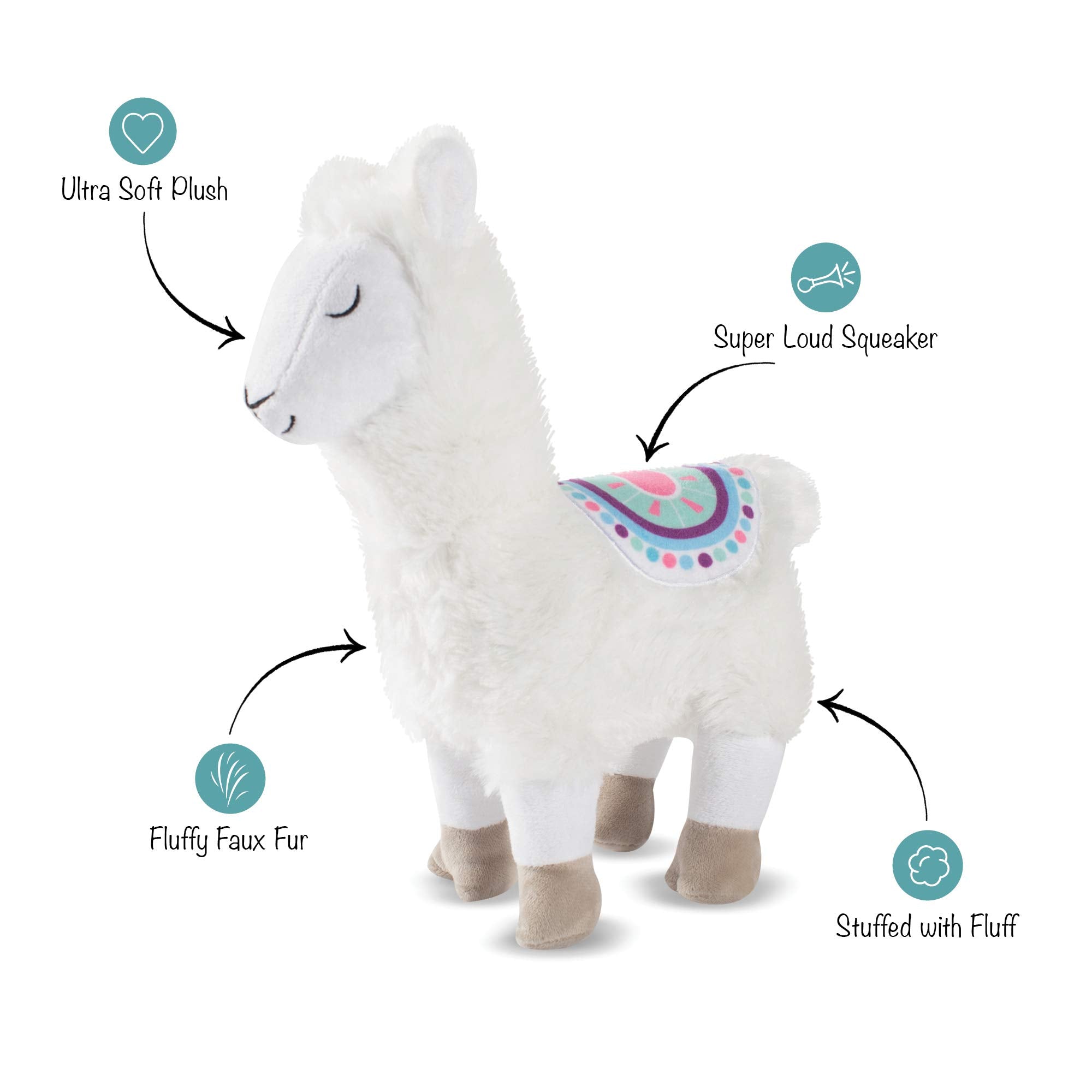 FRINGE STUDIO Dog Toy, No Drama Llama Pet Toy (289325)