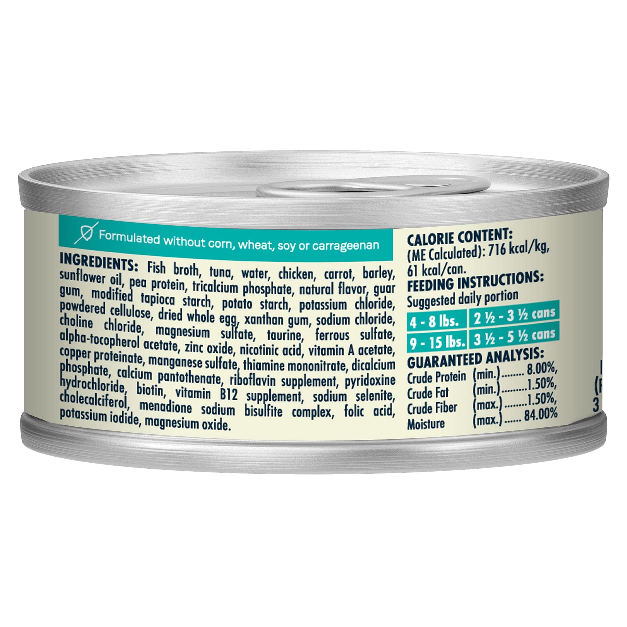 Canidae Balanced Bowl Wet Cat Food, Tuna & Carrots Recipe, 3 oz. (Case of 24)