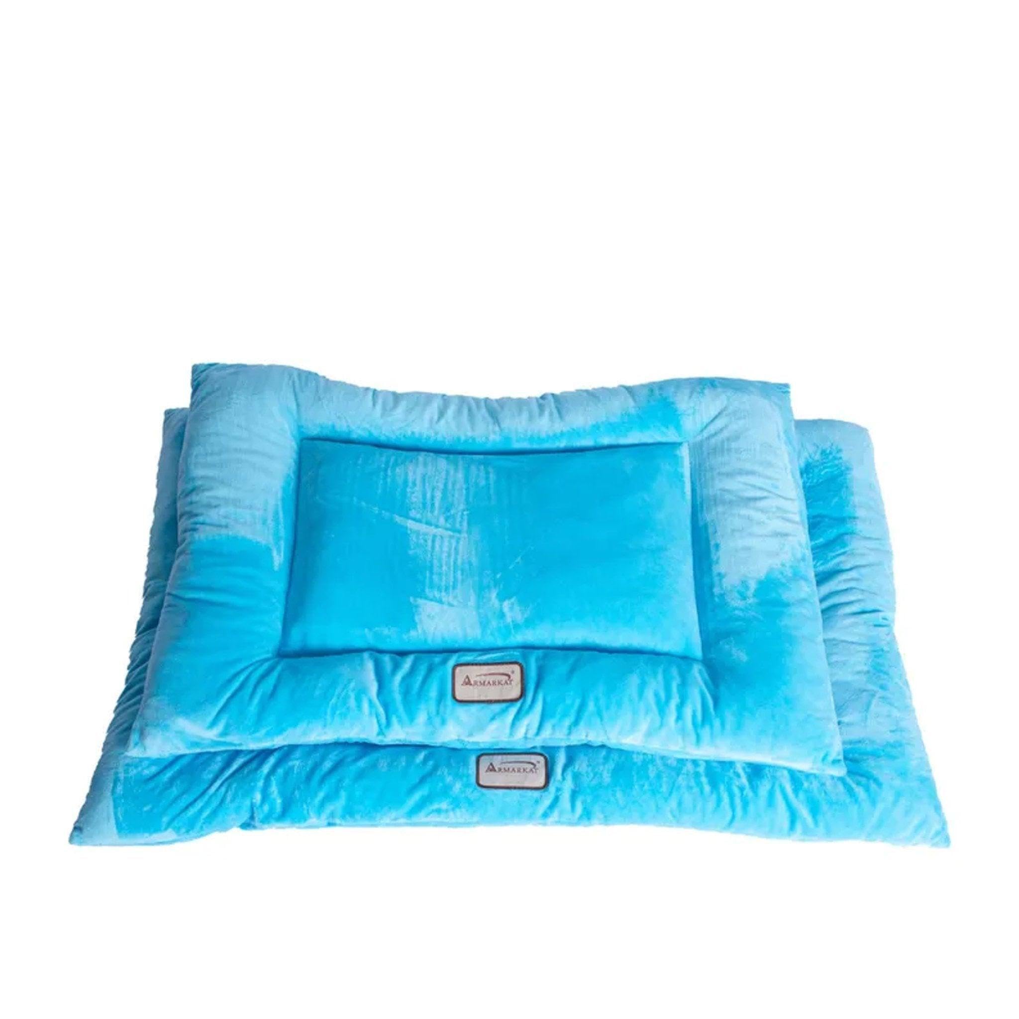 Armarkat Pet Bed Mat 35-Inch By 22-Inch By 3-Inch M01-Large, Sky Blue