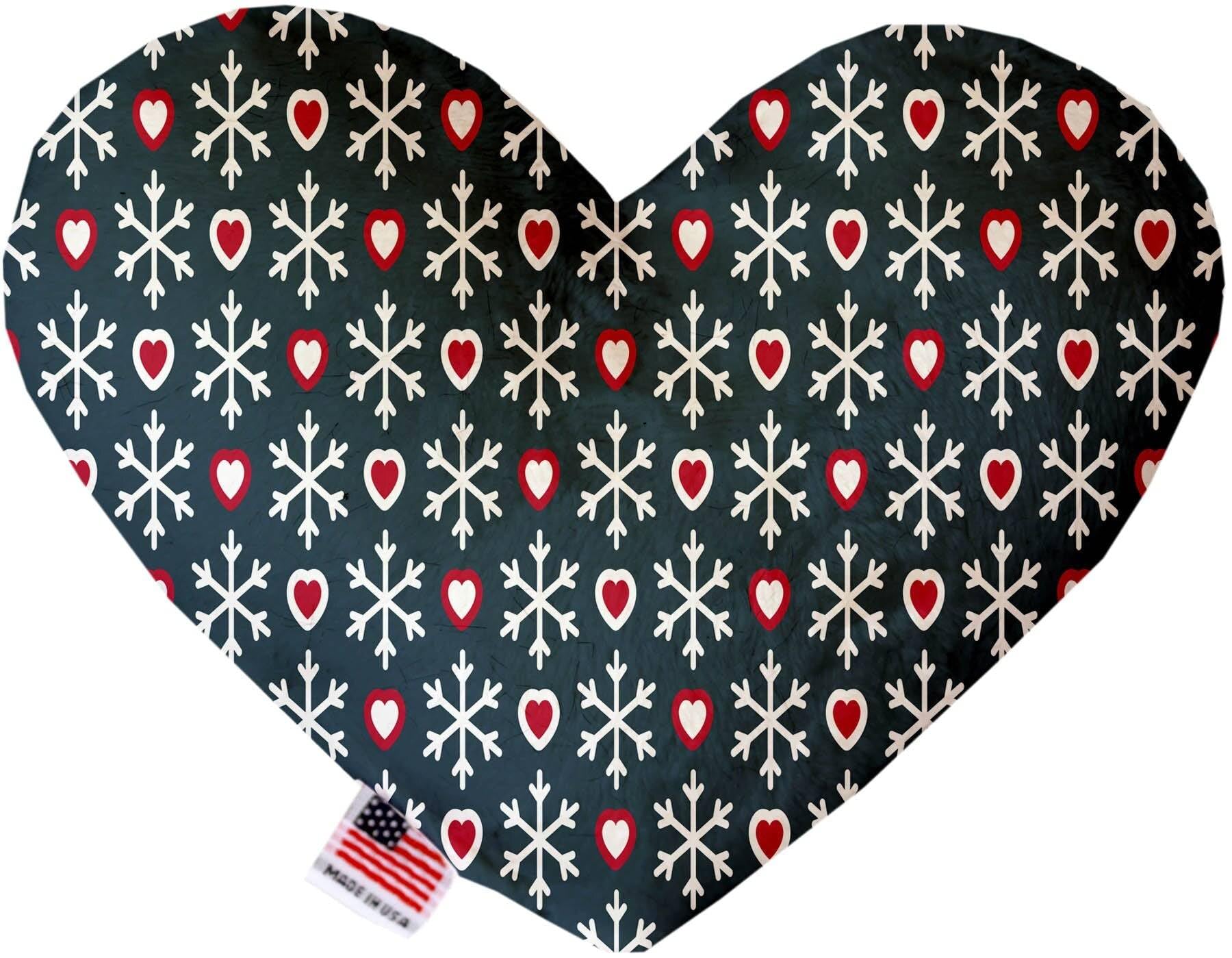 Pet and Dog Plush Heart or Bone Toy, "Winter Wonderland Group" (Available in different sizes, and 10 different patterns!) Winter Bear Tracks 10" Plush Bone
