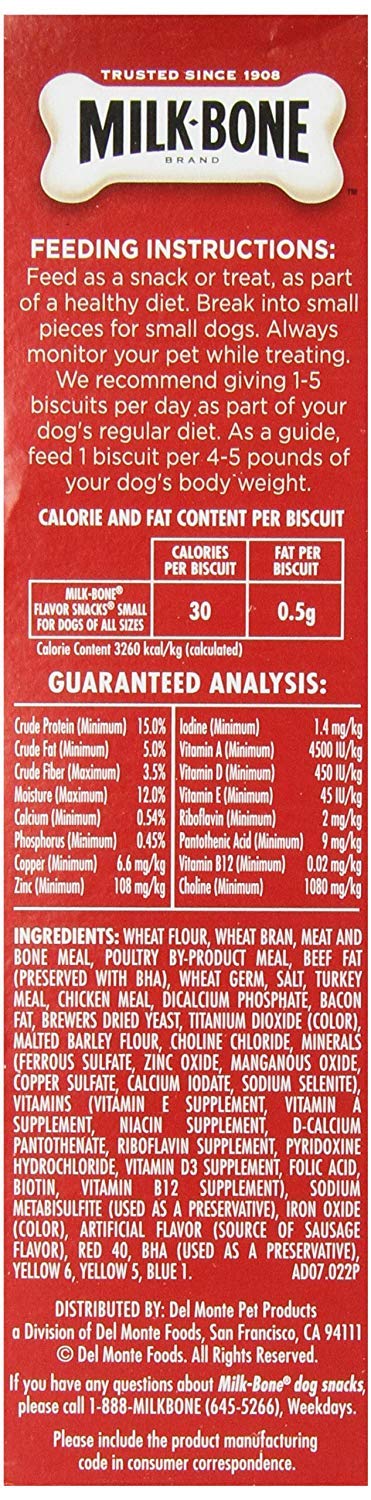 Milk-Bone 79100-90237 24 Oz Small & Medium Dog Size Dog Biscuits