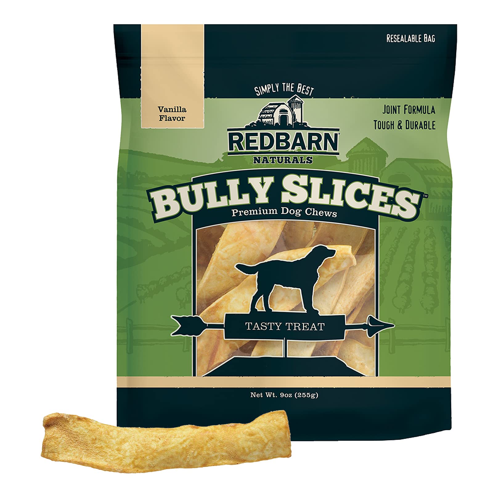 Redbarn Pet Products Bully Slices for Dogs Vanilla Natural Dental Treats 1 Bag