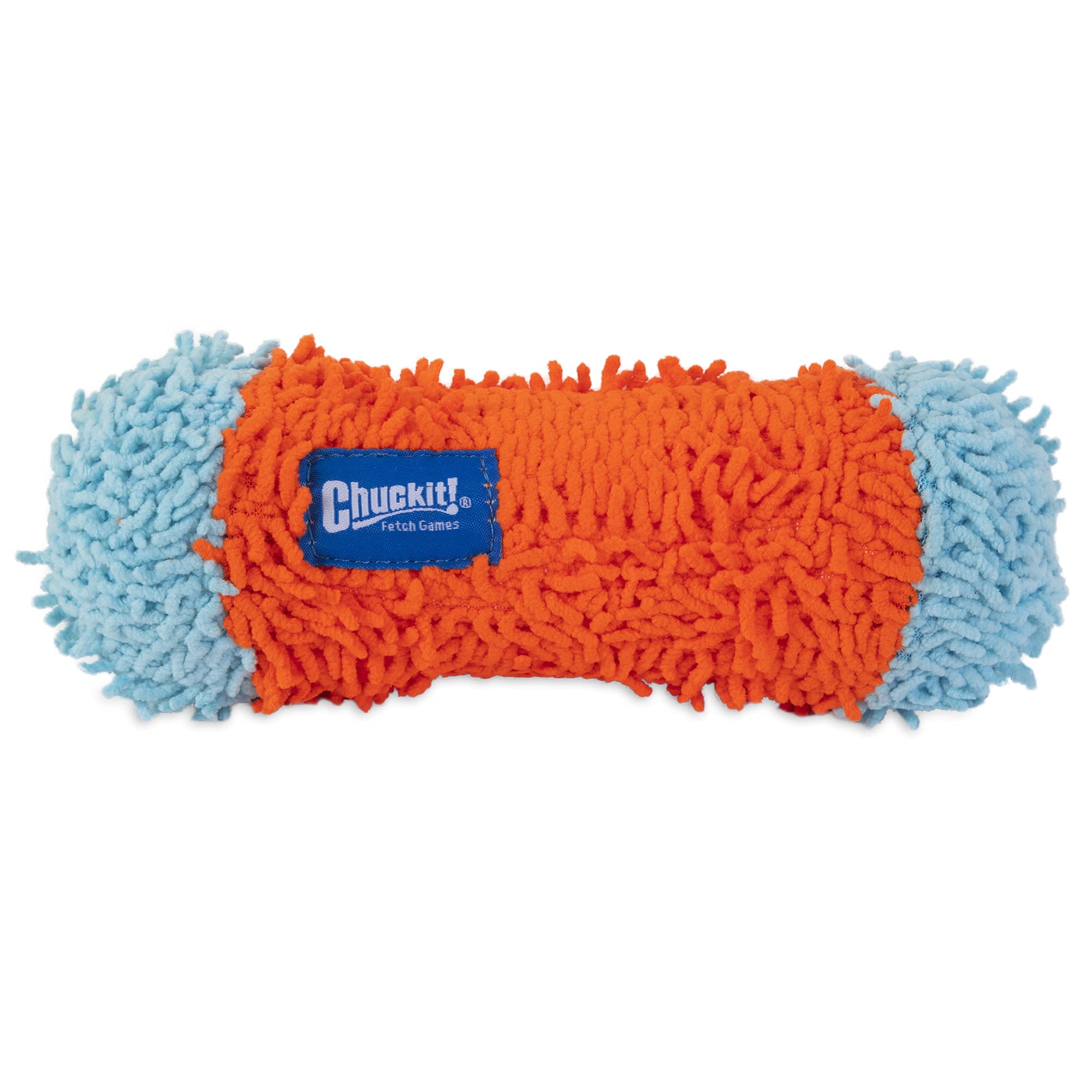 Chuckit! Indoor Fetch Tumble Bumper Dog Toy (8.5 Inch), Orange and Blue