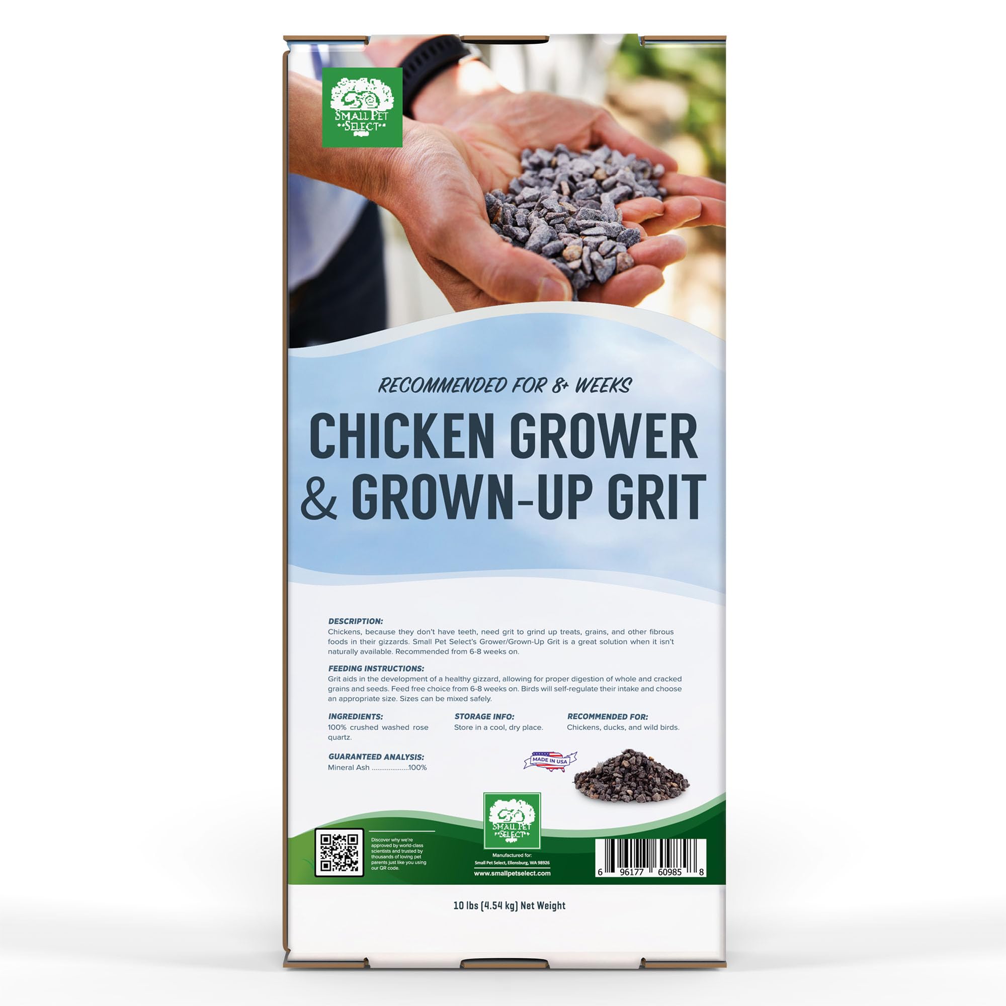 Small Pet Select-Grower/Grown-Up Chicken Grit (6+ Weeks), 10LB