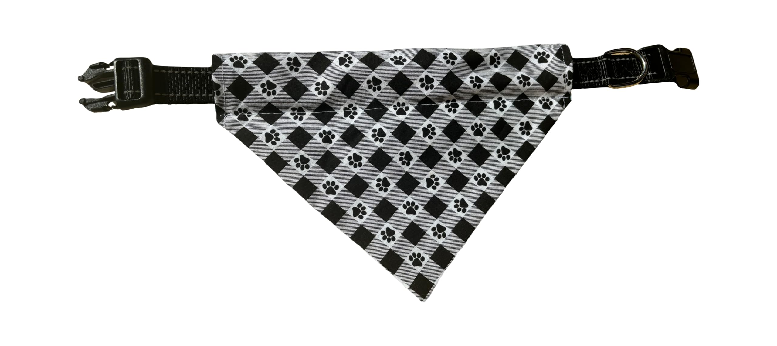 Birthday Dog Bandana | Colorful Dog Bandana | Blue | Plaid | Reversible Slip On Dog Bandana | Slip Over The Collar Bandana | For