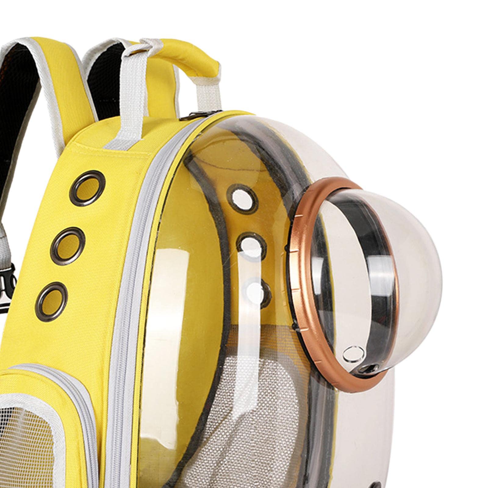 SECRET DESIRE Pet Carrier Backpack Capsule Travel Dog Cat Bag Breathable Astronaut Yellow