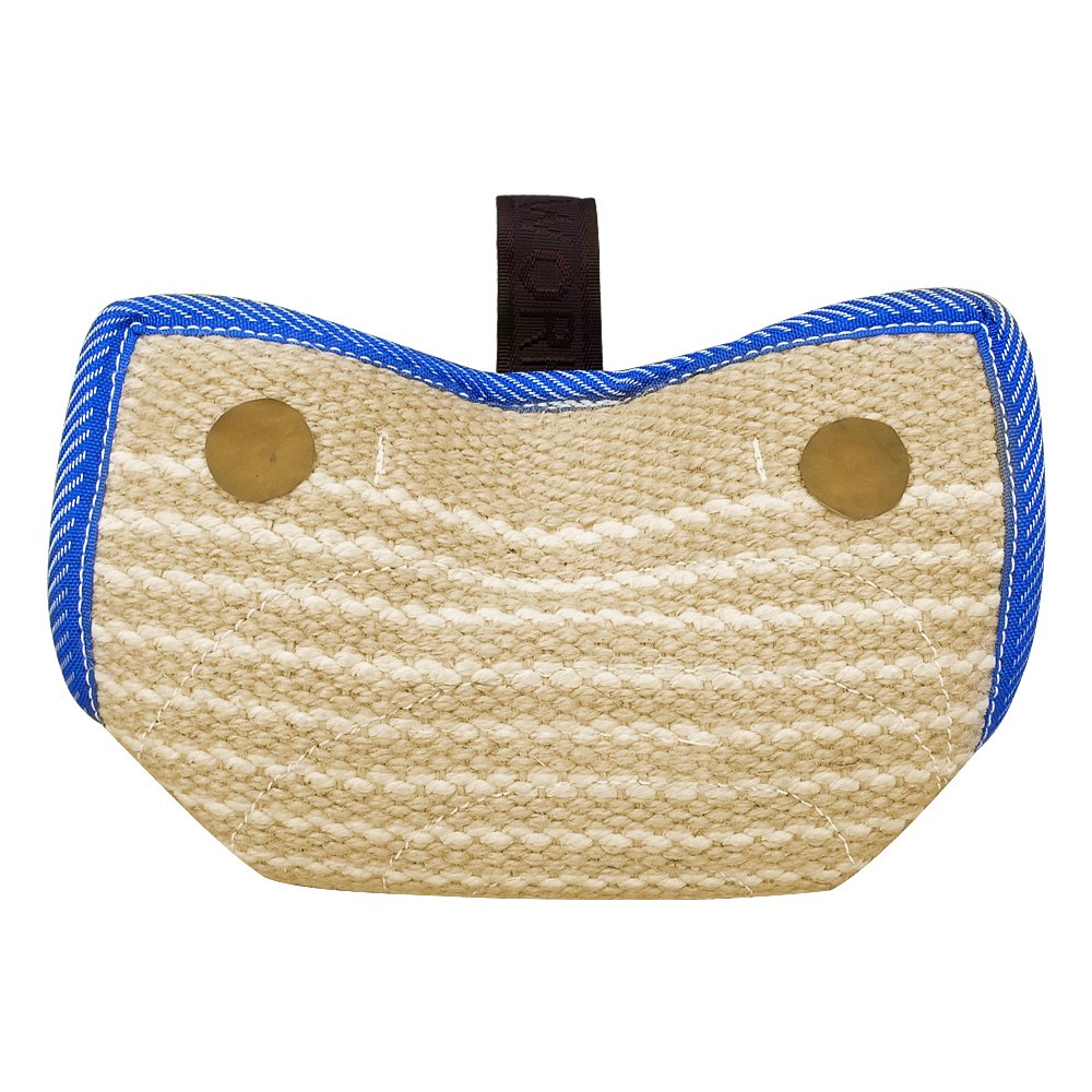 Pet Artist Jute/Linen Bite Wedge Bite Pillow 2 Handle With 1 Loop Tug Toy 14'(36Cm) 8'(20Cm) Training Toy For Medium To Large Dogs Ideal For German Shepherd/American Bully/Pitbulls/Rottweilers