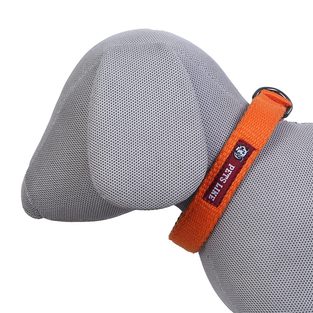Pets Like Prefect Creation Dog Spun Poly Collar Orange(25Mm)