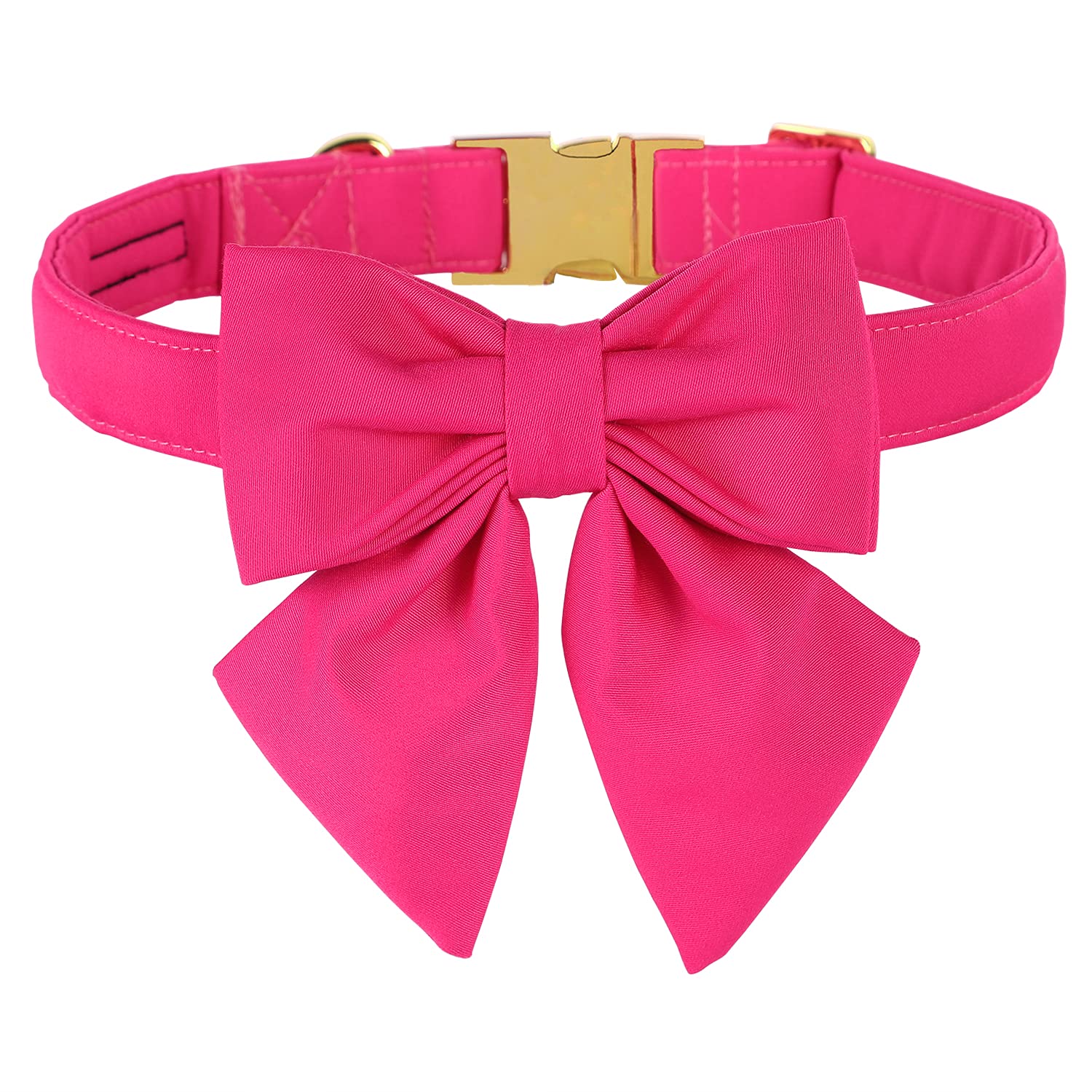 Maca Bates Dog Collar With Rose Red Bow Bowtie For Dogs Solid Colors Sailor Bow Tie Adjustable Breakaway Girly Pink Collars Birt