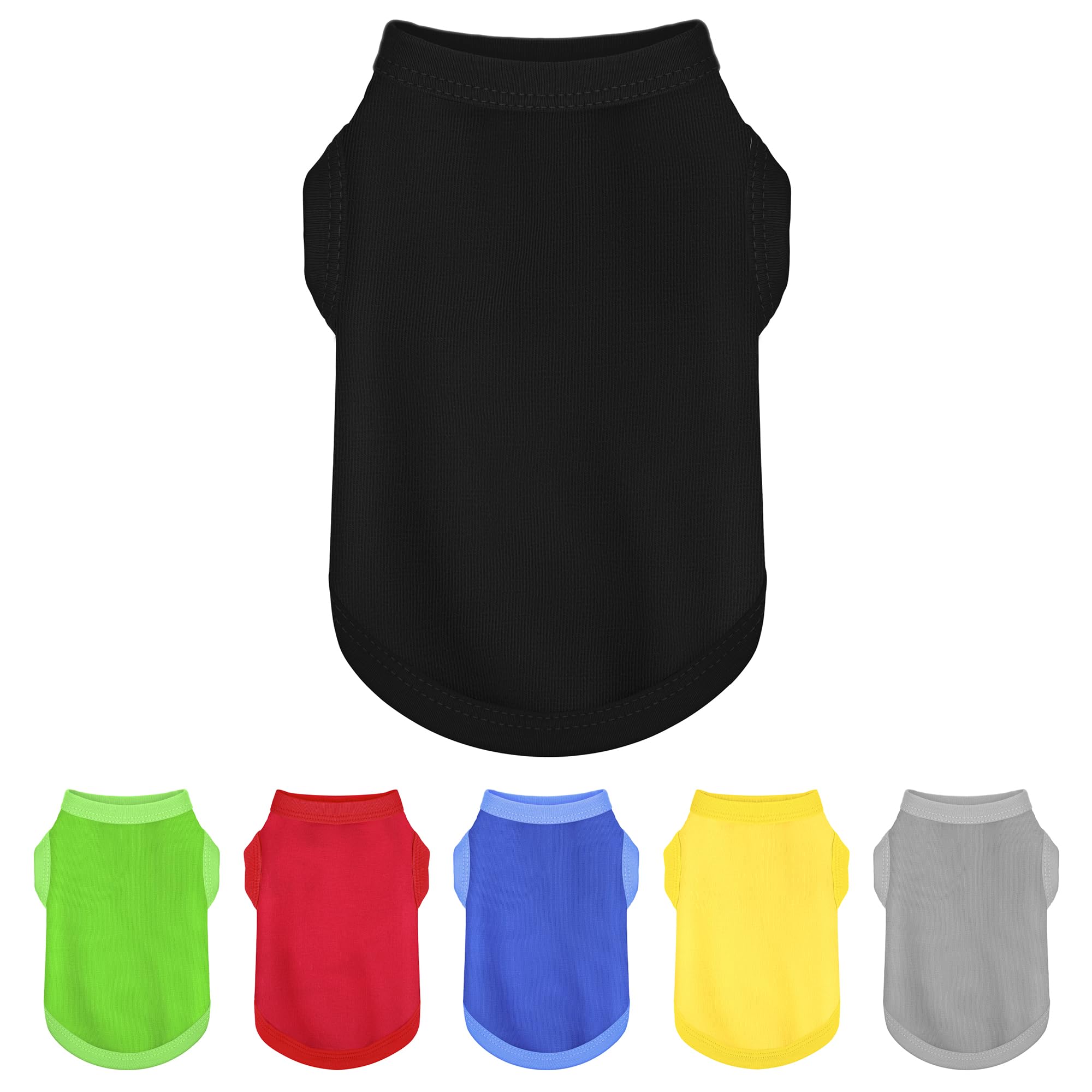 Upgrade Your Pup'S Wardrobe: Sleek Solid-Colored Dog Shirt Tank Top, Perfect For Small To Medium Dogs, Offering Simple Style And