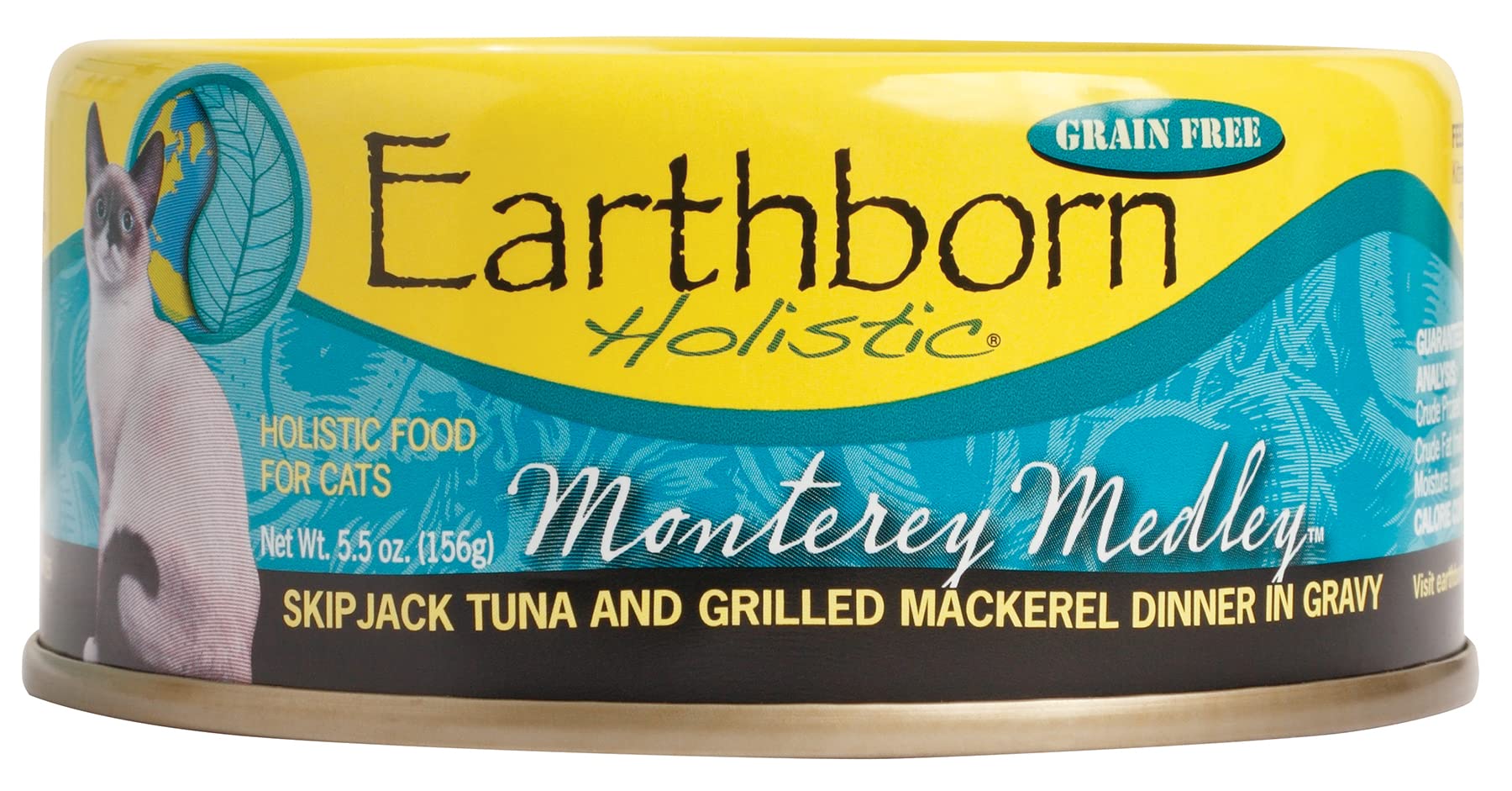 Earthborn Holistic Monterey Medley Grain Free Canned Cat Food, 5.5 oz, Case of 24