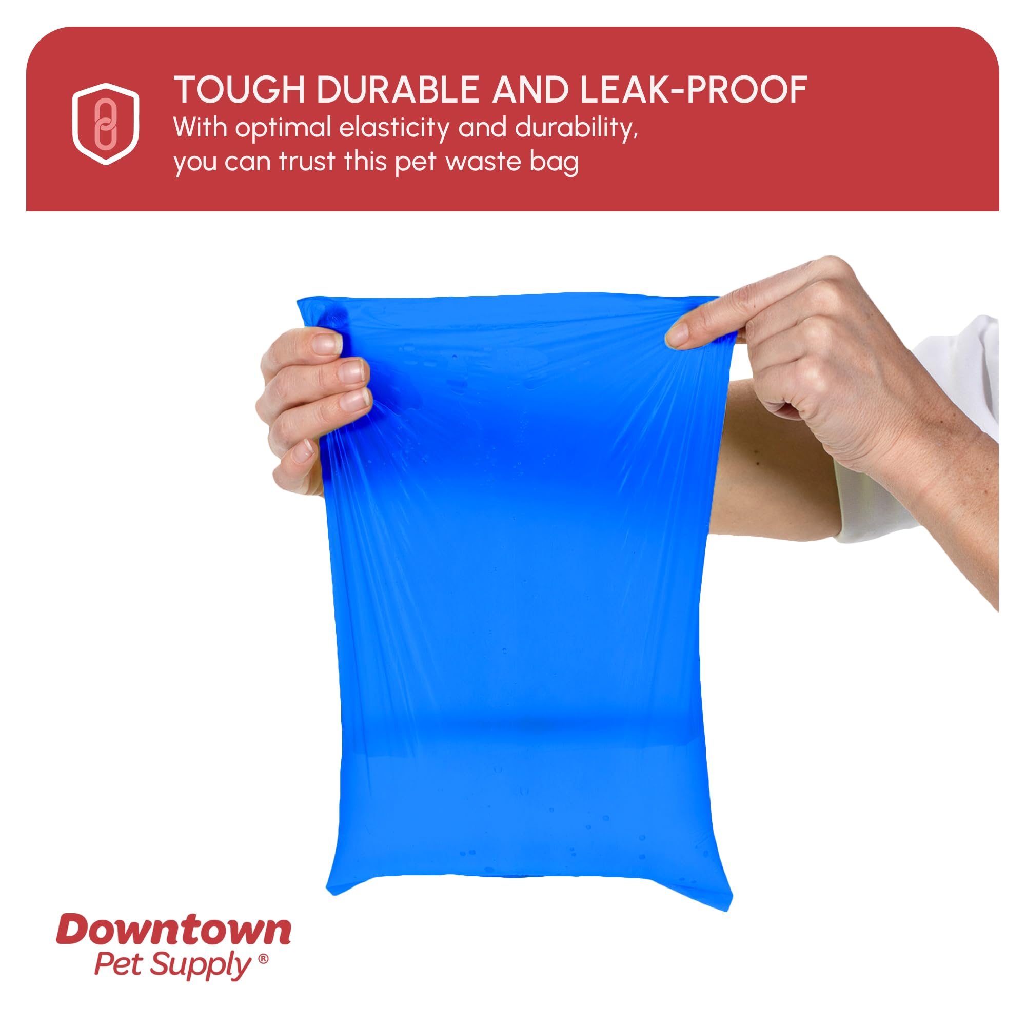 Downtown Pet Supply Dog Poop Bags - Leak-Proof, Unscented, 1000 Ct, Rainbow, Includes 2 Dispensers, Fits Leashes & Harnesses