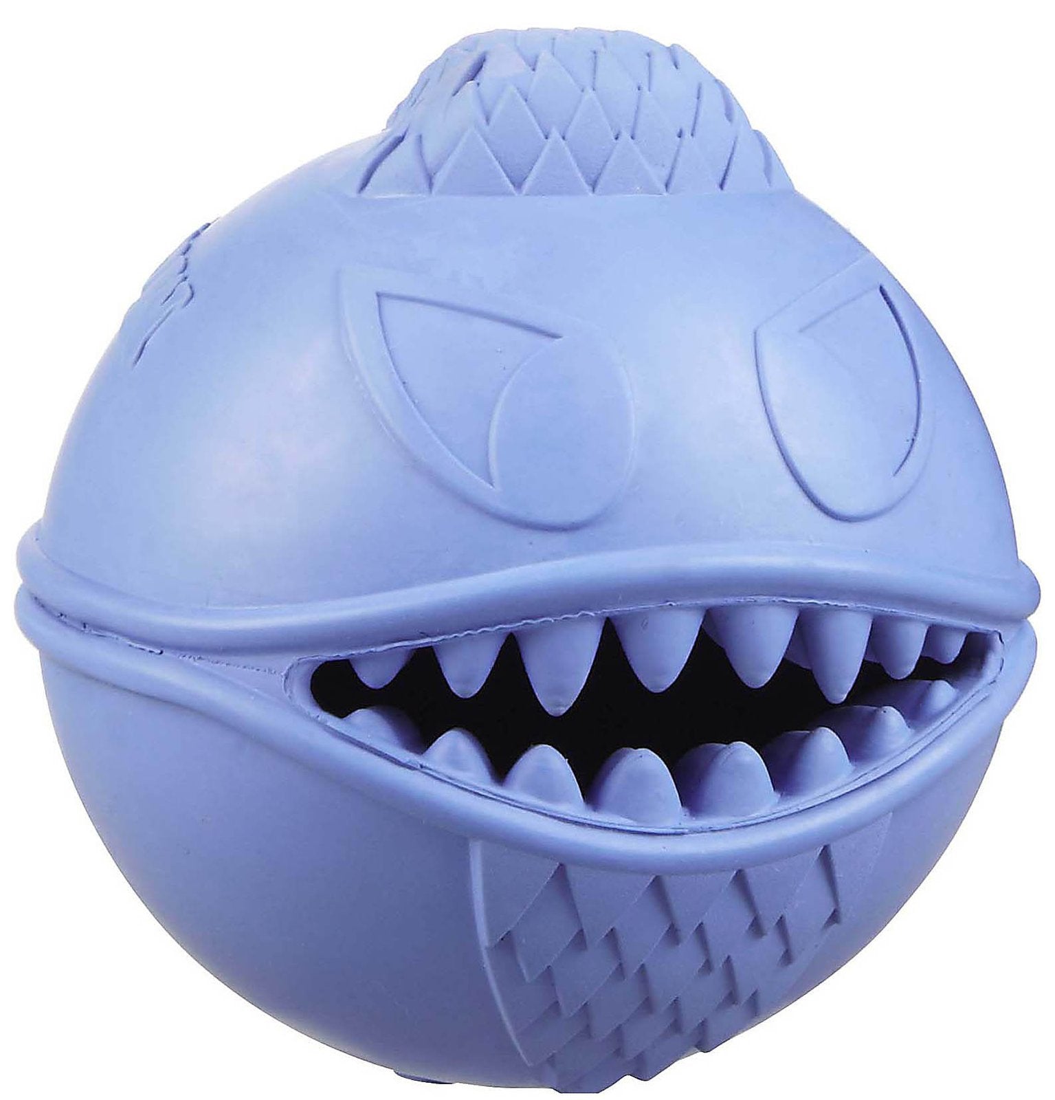 Jolly Pets Monster Ball Bouncing Dog Toy/Treat Holder, 2.5 Inches, Blue