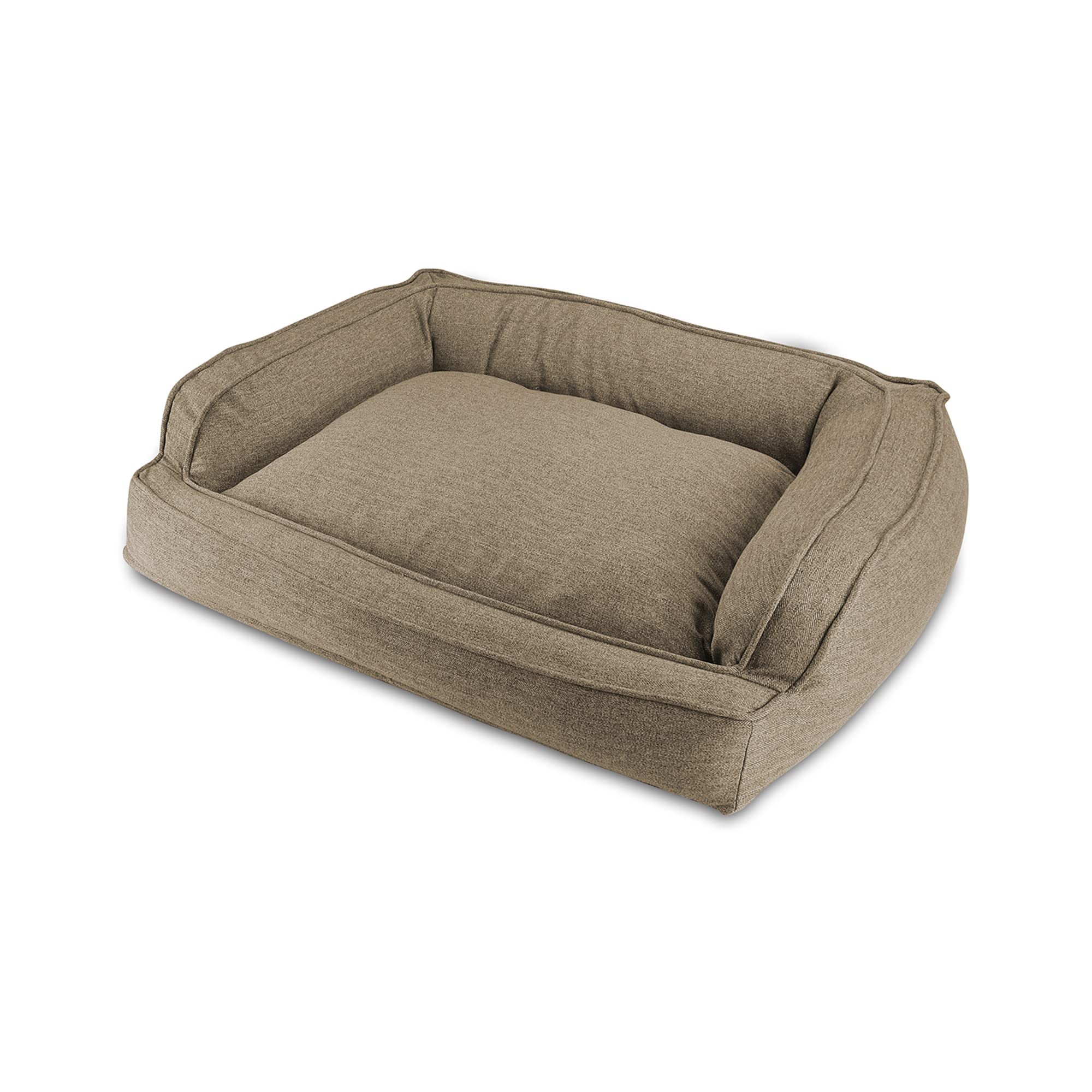 Arlee Sofa Couch Pet Dog Bed - Chew Resistant - Memory Foam - Assembled Usa, Large/Extra Large, Walnut