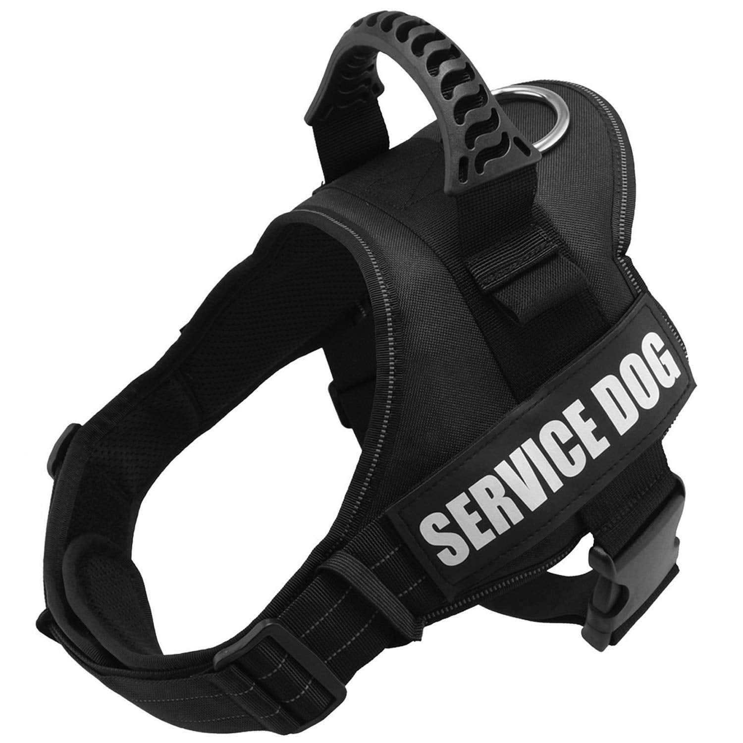 Fairwin Service Dog Vest-No-Pull Dog Harness With Handle Adjustable Reflective Patches In Training Vest Harness For Small Medium