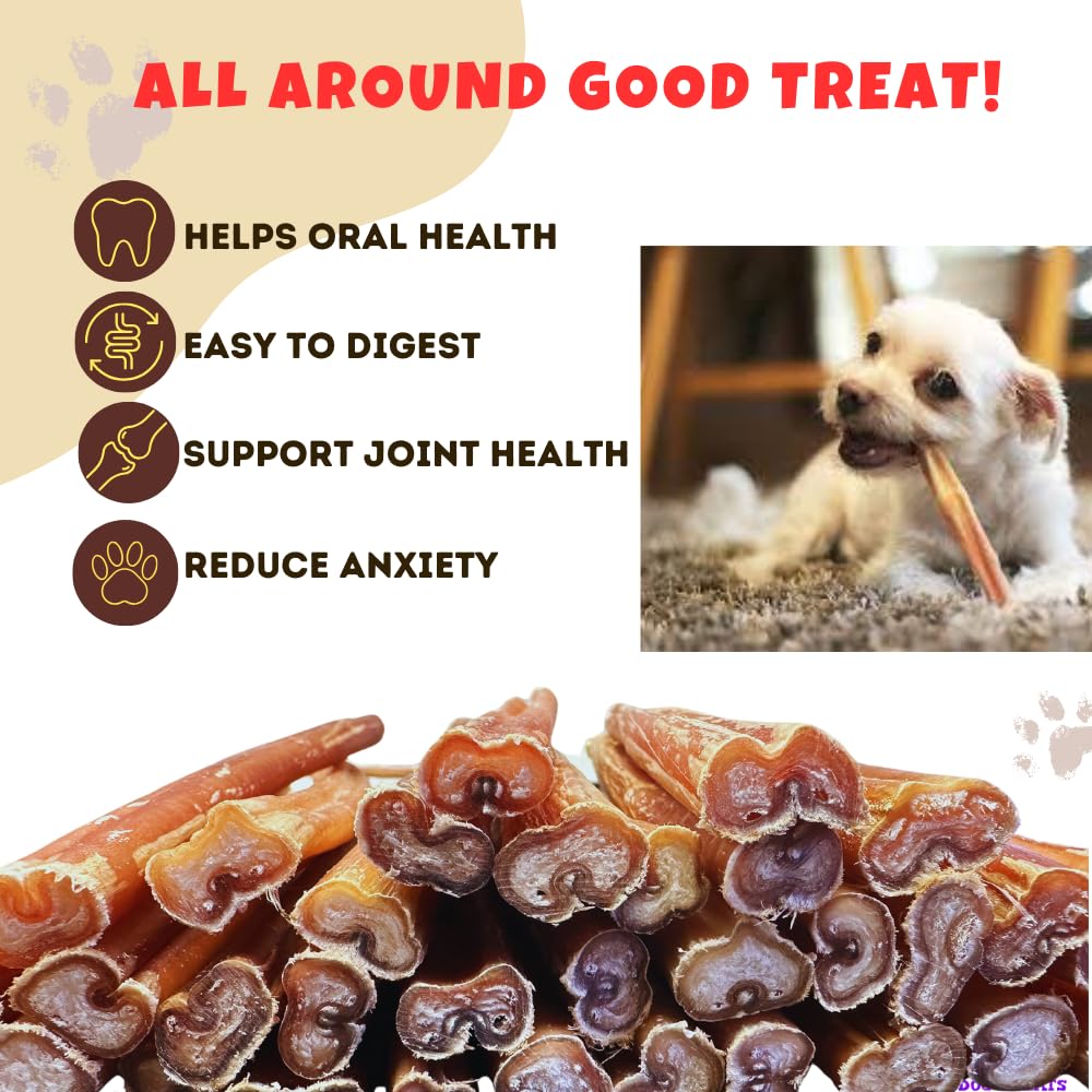 Amazing Dog Treats - 12 Inch Medium Size Bully Sticks (6 Count) - Bulk Bully Sticks for Dogs - No Hide Bully Stick Dog Bones