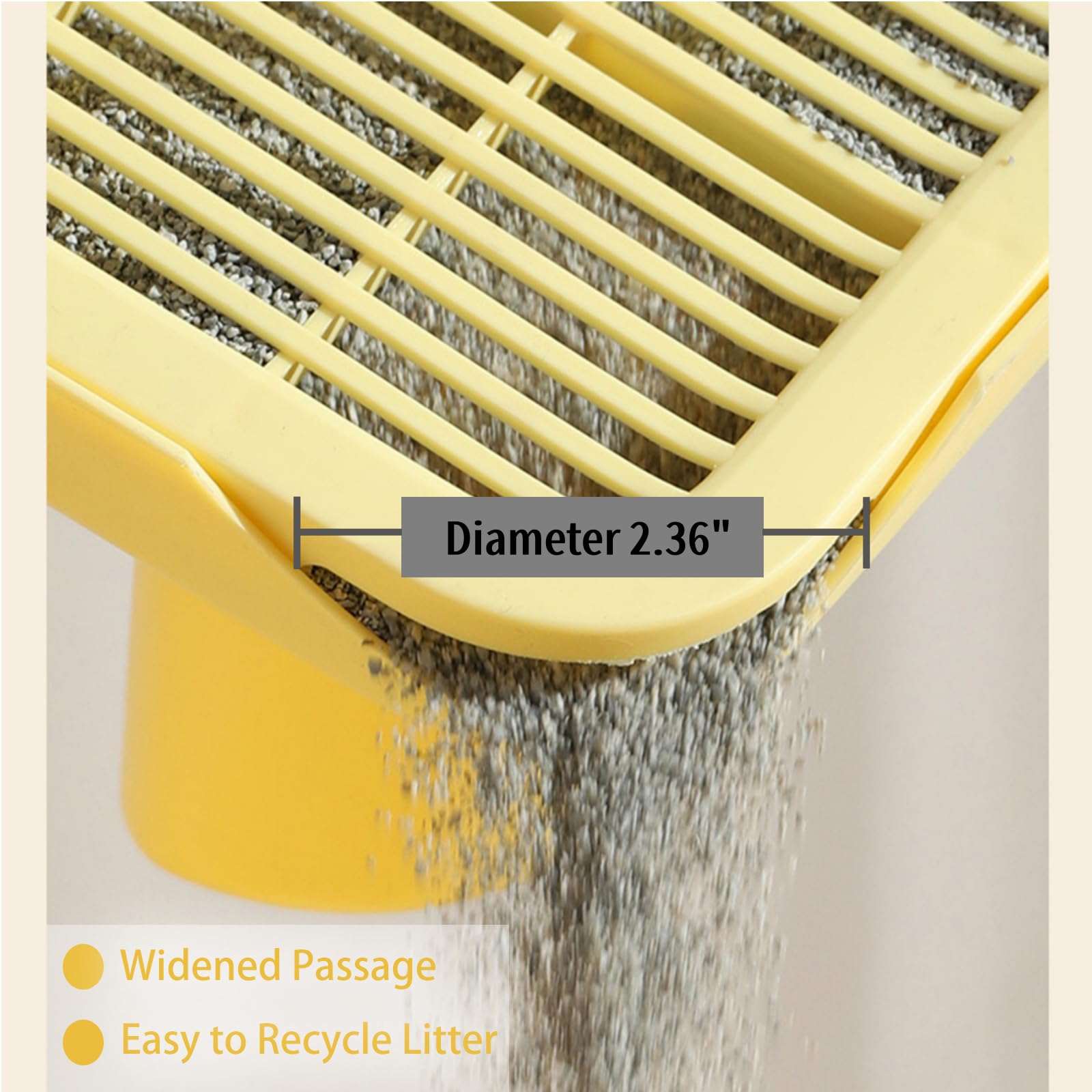 Greywaterproof Cat Mat, 19.69''X15.95''X3.54'' Litter Box Mat, Easy Clean, Non-Slip, Urine-Proof Kitty Litter Catcher Mat