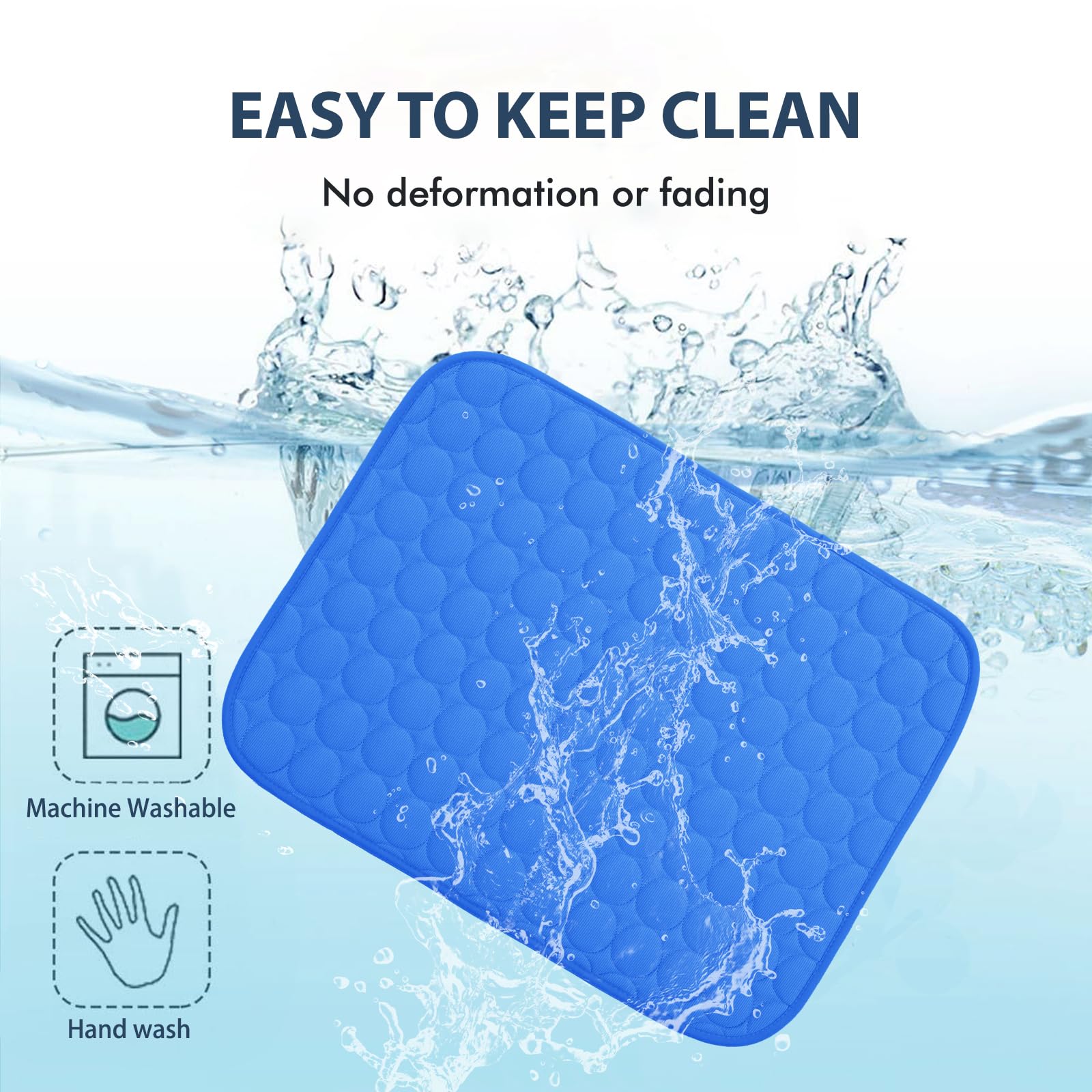 Microcosmos Summer Cooling Mat & Sleeping Pad- Water Absorption Top, Easy Carry, Ez Clean, Materials Safe. Keep Cooling For Pets