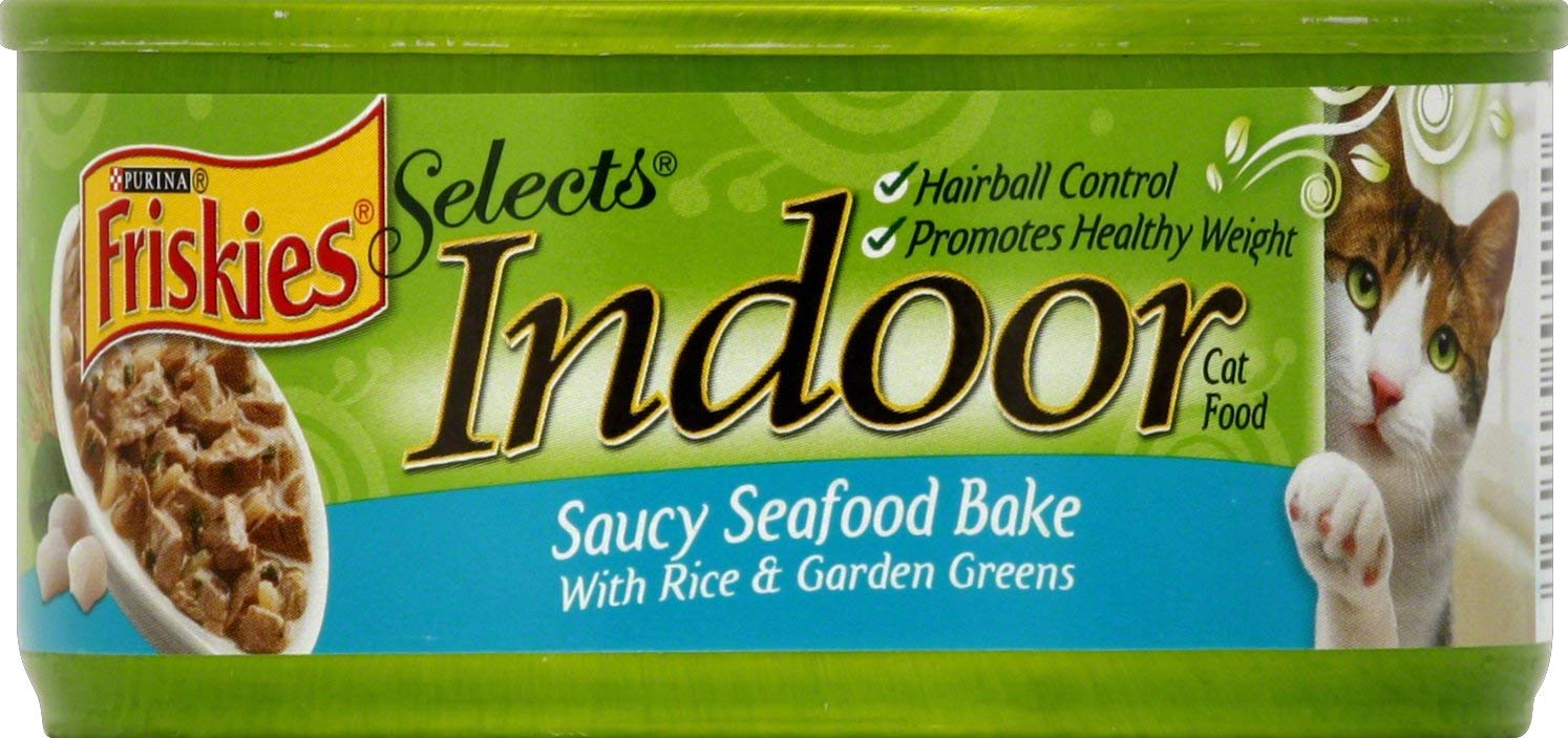 Nestle Purina Petcare 50213 Friskies Select Indoor Seafood w/Rice 24/5.5 oz Pack