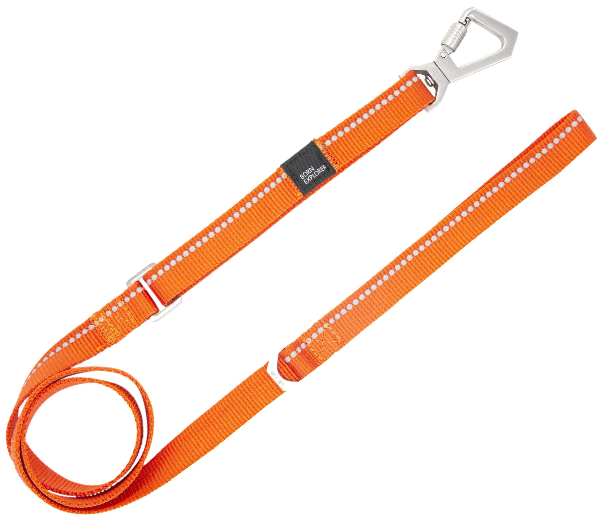 Pet Life Advent Outdoor Series Reflective Training Dog Leash And Collar, Md, Orange