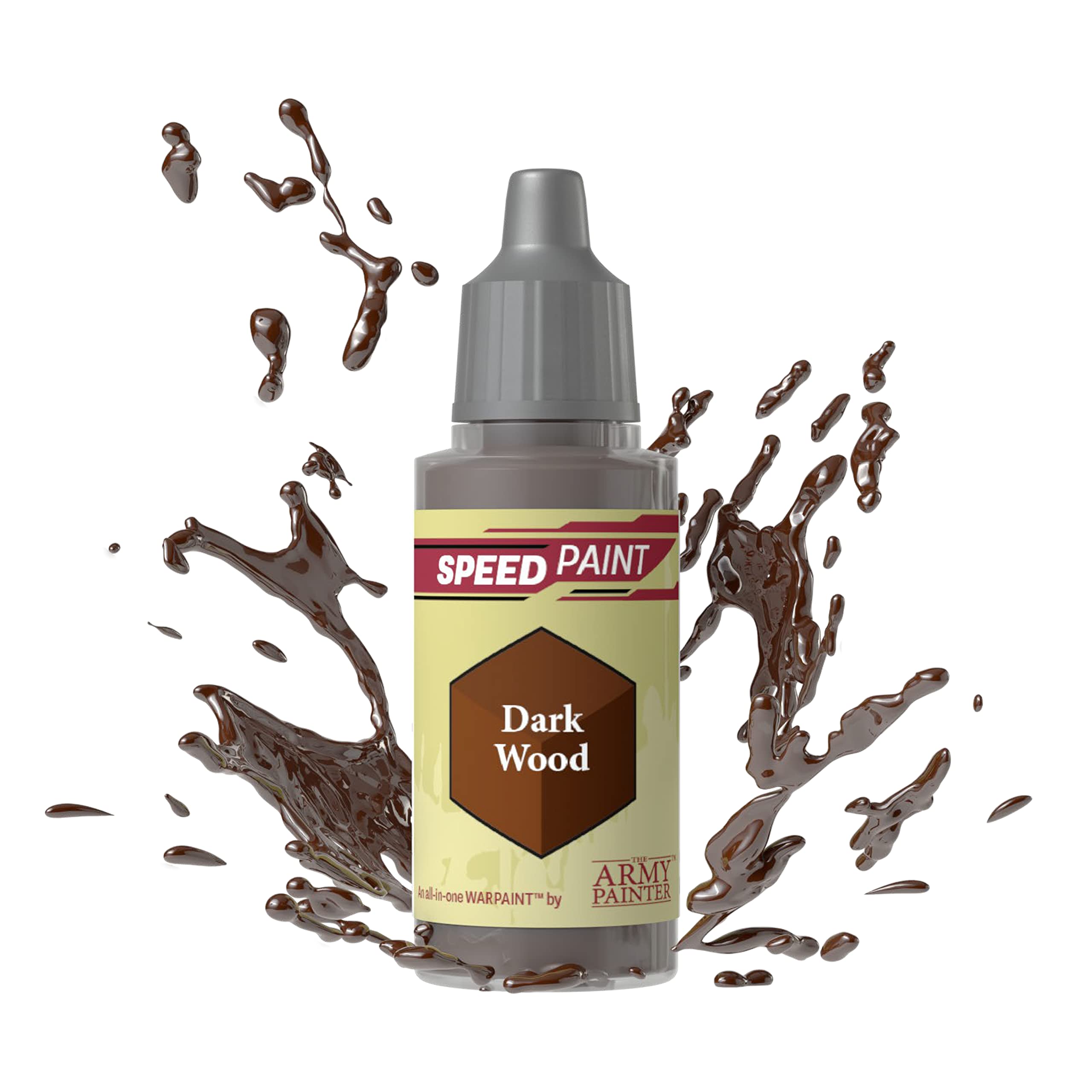 The Army Painter Dark Wood Speedpaint - Acrylic Non-Toxic Heavily Pigmented Water Based Paint For Tabletop Roleplaying, Boardgam
