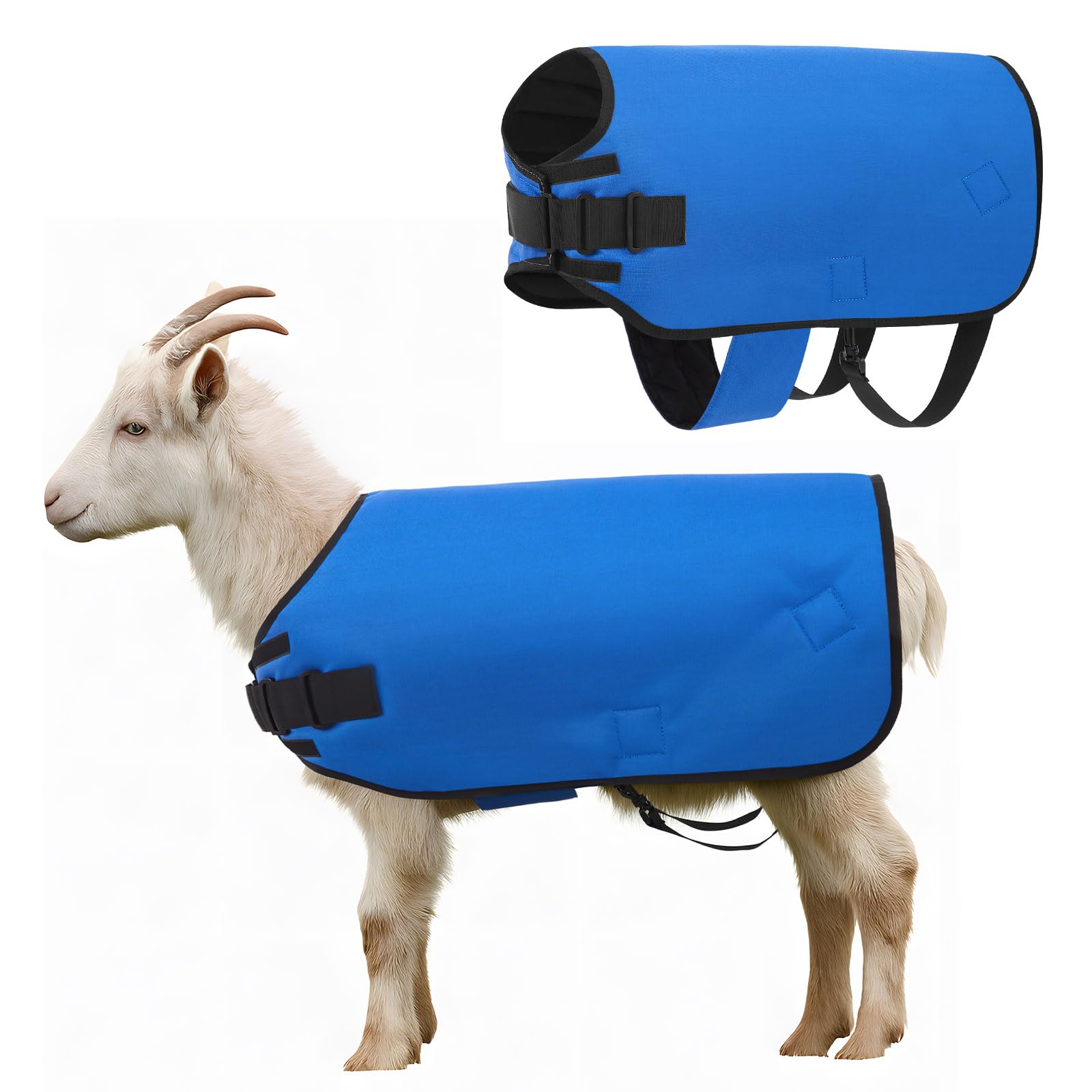 Shinylin Weatherproof Goat Blanket for Winter Sheep and Calf Blanket Soft Fleece Lining Goat Coat for Show Goats, Pets & Livesto