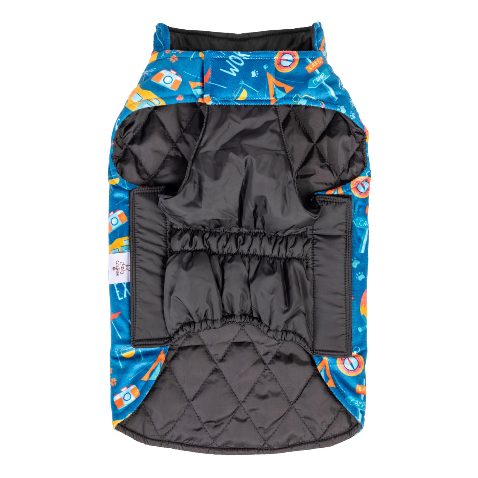 Cutebone Winter Dog Jacket - Reversible, Windproof & Waterproof, Thick Soft Coat With Leash Hole For Small, Medium & Large Dogs