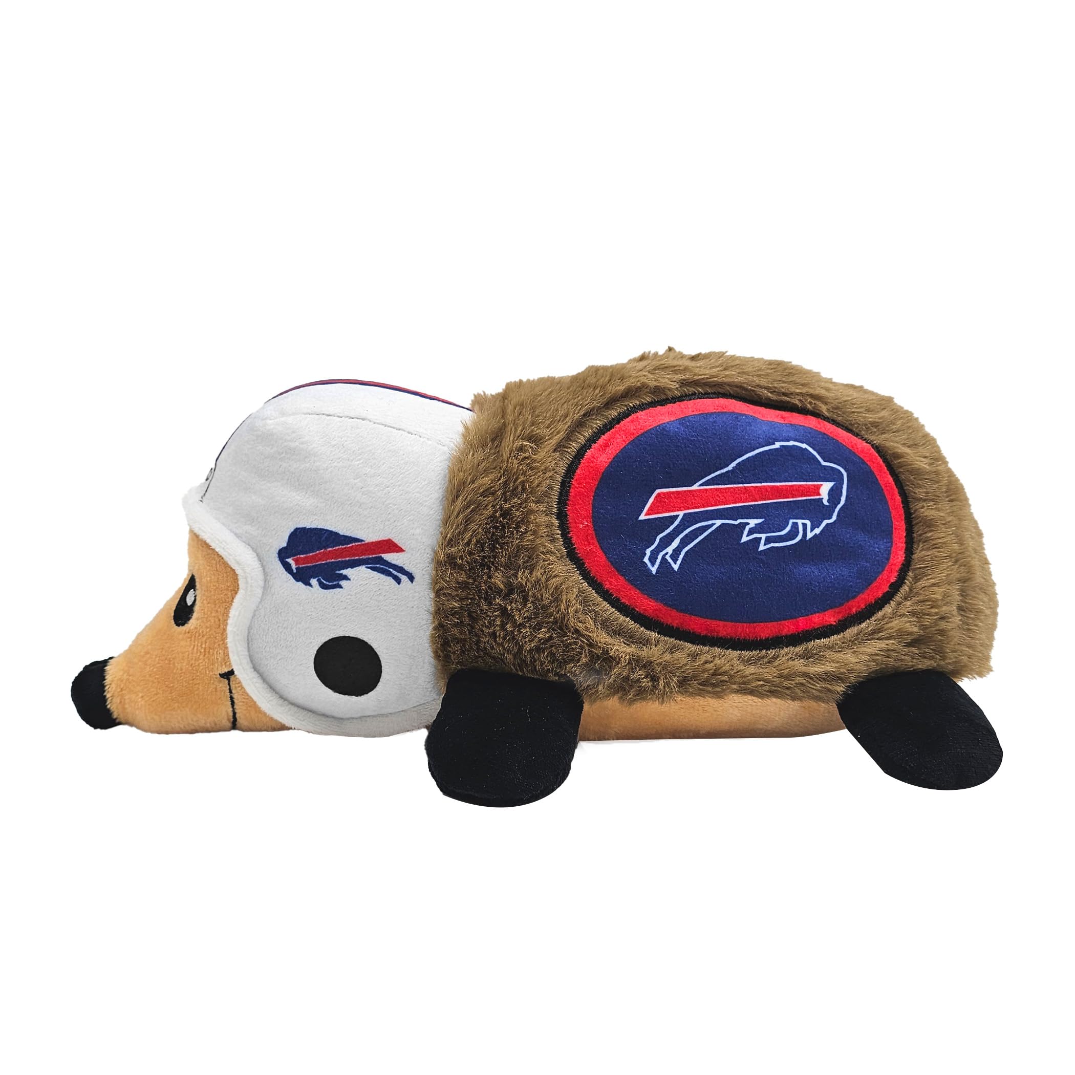 Nfl Buffalo Bills Plush Hedgehog Toy For Dogs & Cats, Cool Soft Pet Toy For Fun And Interactive Play, Dog Chew Toy With Squeaker