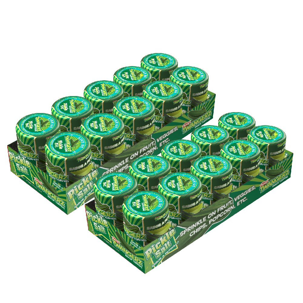 Twangerz Pickle Seasoning Salt Snack Topping, 115-Ounce Shaker (Pack Of 20)