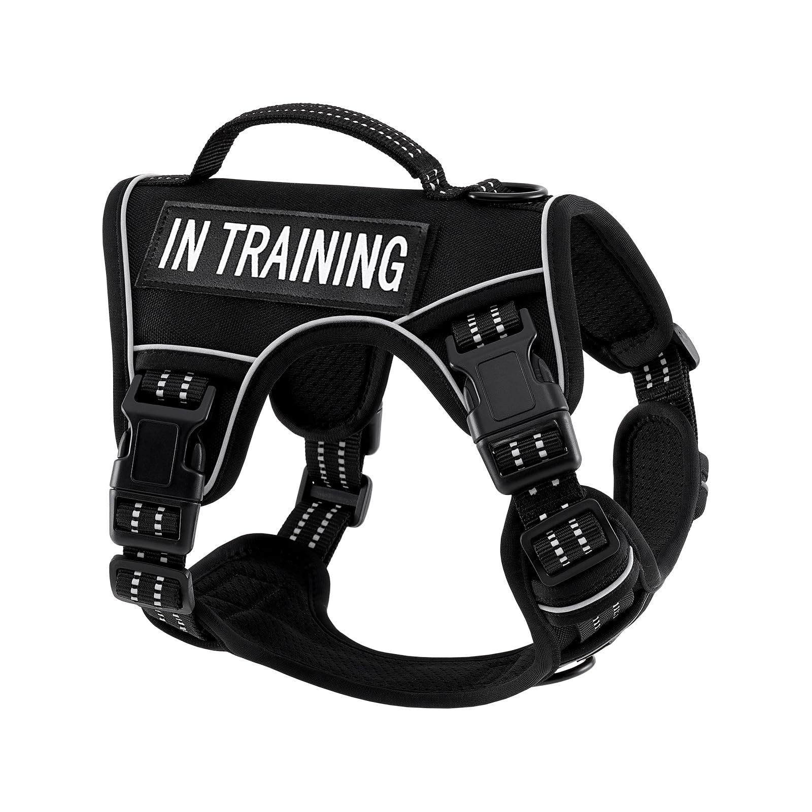 Extra Small Dog Harness, No-Pull Pet Harness With 2 Leash Clips, Adjustable Soft Padded Dog Vest, Reflective No-Choke Pet Oxford