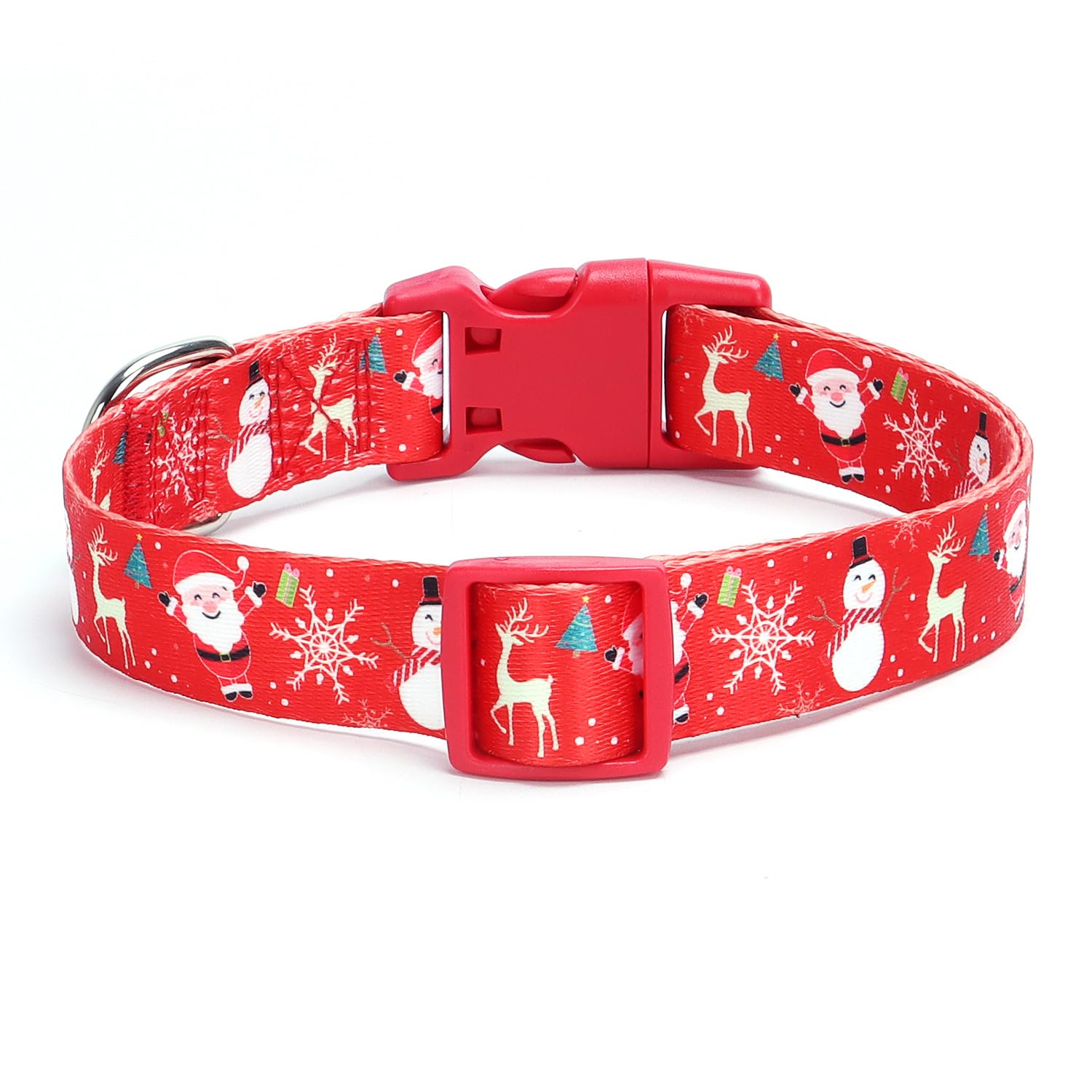 Moonpet Xmas Christmas Day Dog Collars For Medium Dogs-Cute Soft Adjustable Boys Girls Dog Pet Dog Collars-M