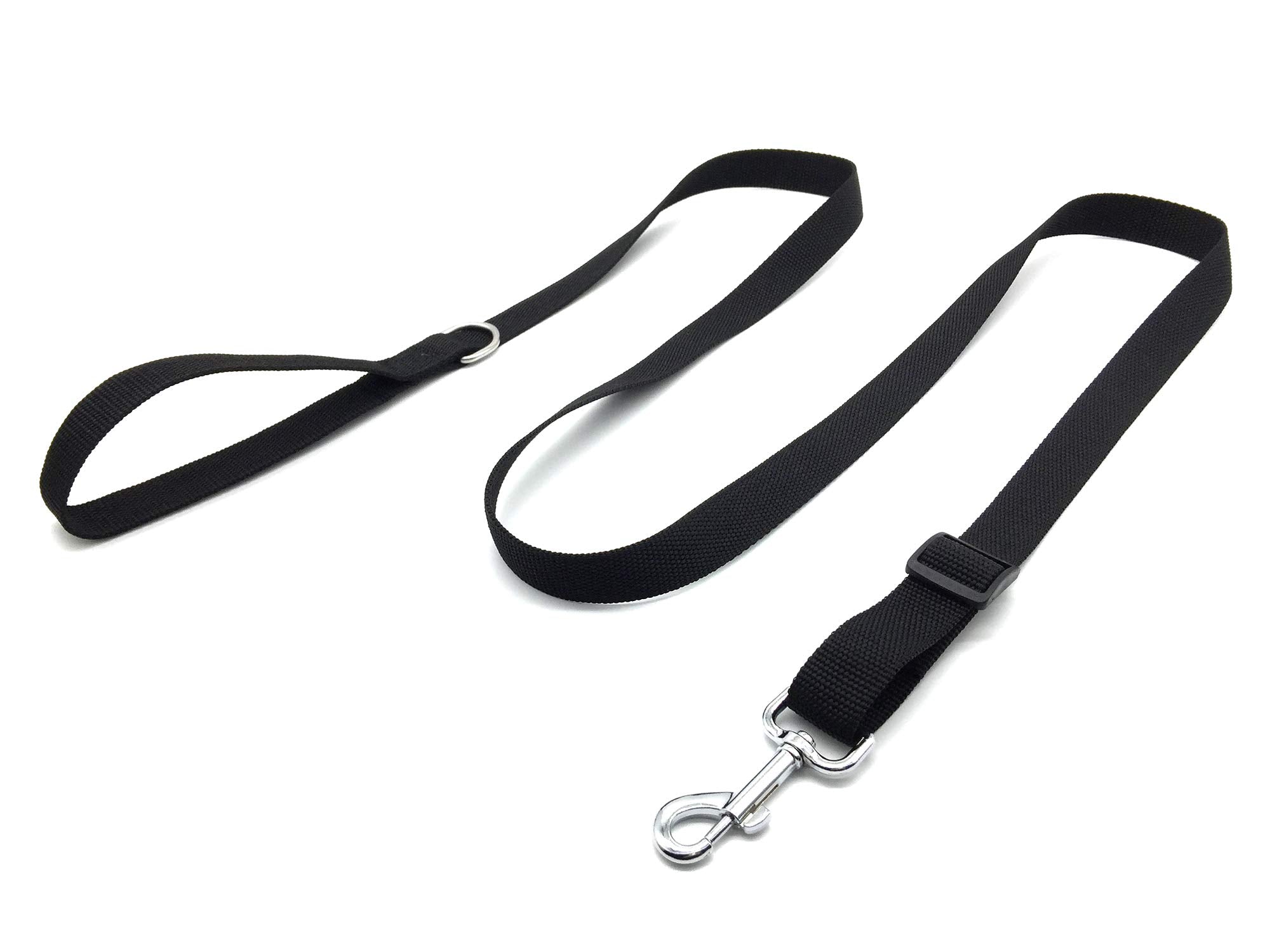 6Ft Adjustable Dog Leash, Nylon Dog Leashes For Medium Large Dogs (Black)