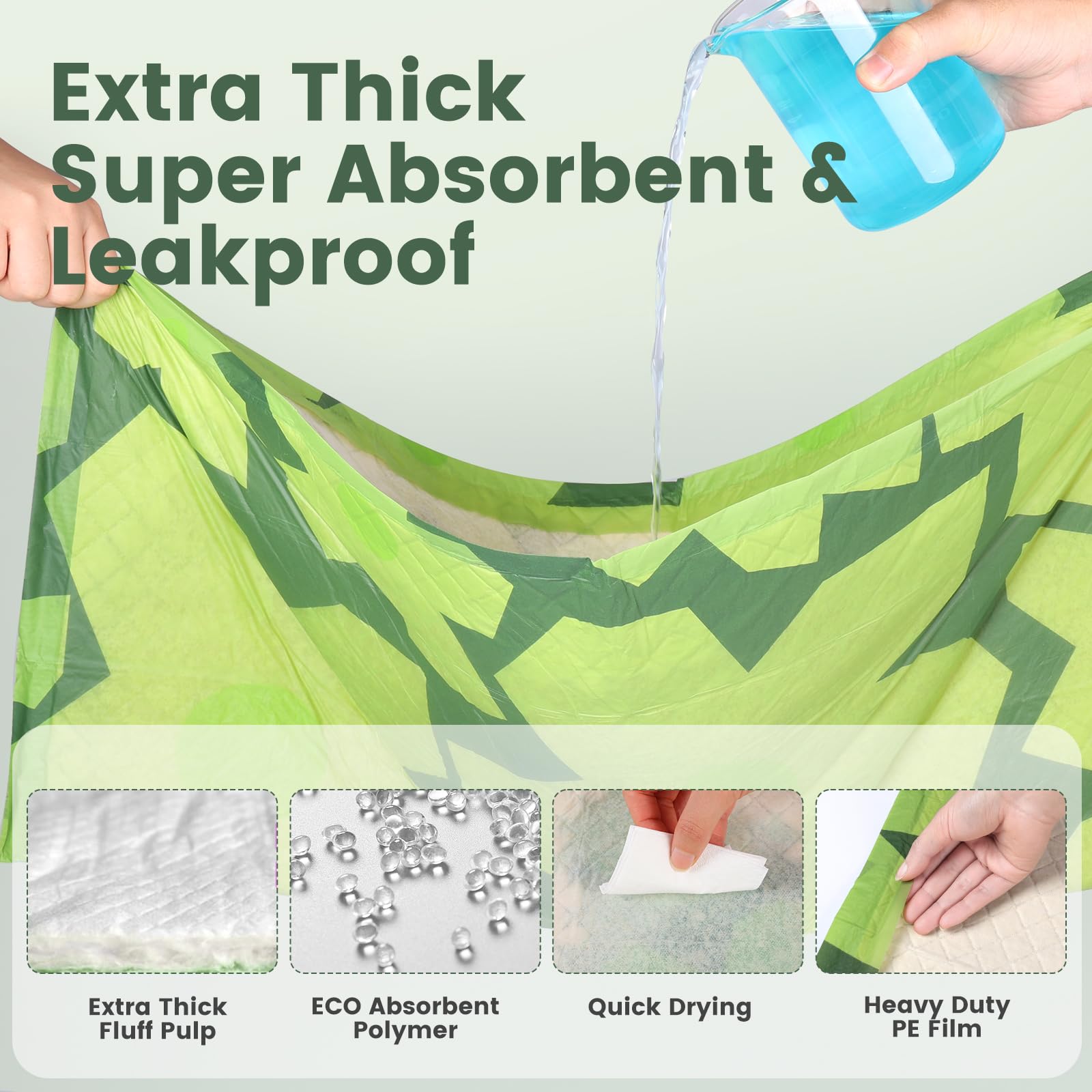 Gardner Pet Disposable Puppy Pads XL, 28 x 30 Dog Pee Pads for Dogs, Super Absorbent & Leak-Proof Full Edge-Wrapping Extra Thick